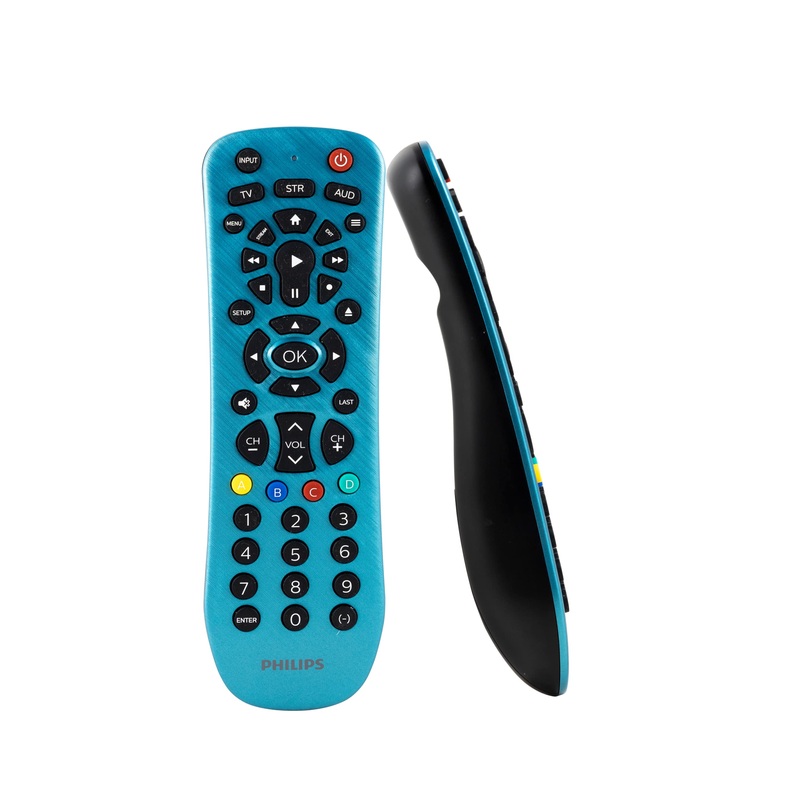 Philips Universal Remote Control, Universal TV Remote Replacement, Samsung TV Control Universal, for Roku Replacement, Vizio, LG, Sony, Apple, 3 Device, Blue, SRP3249B/27