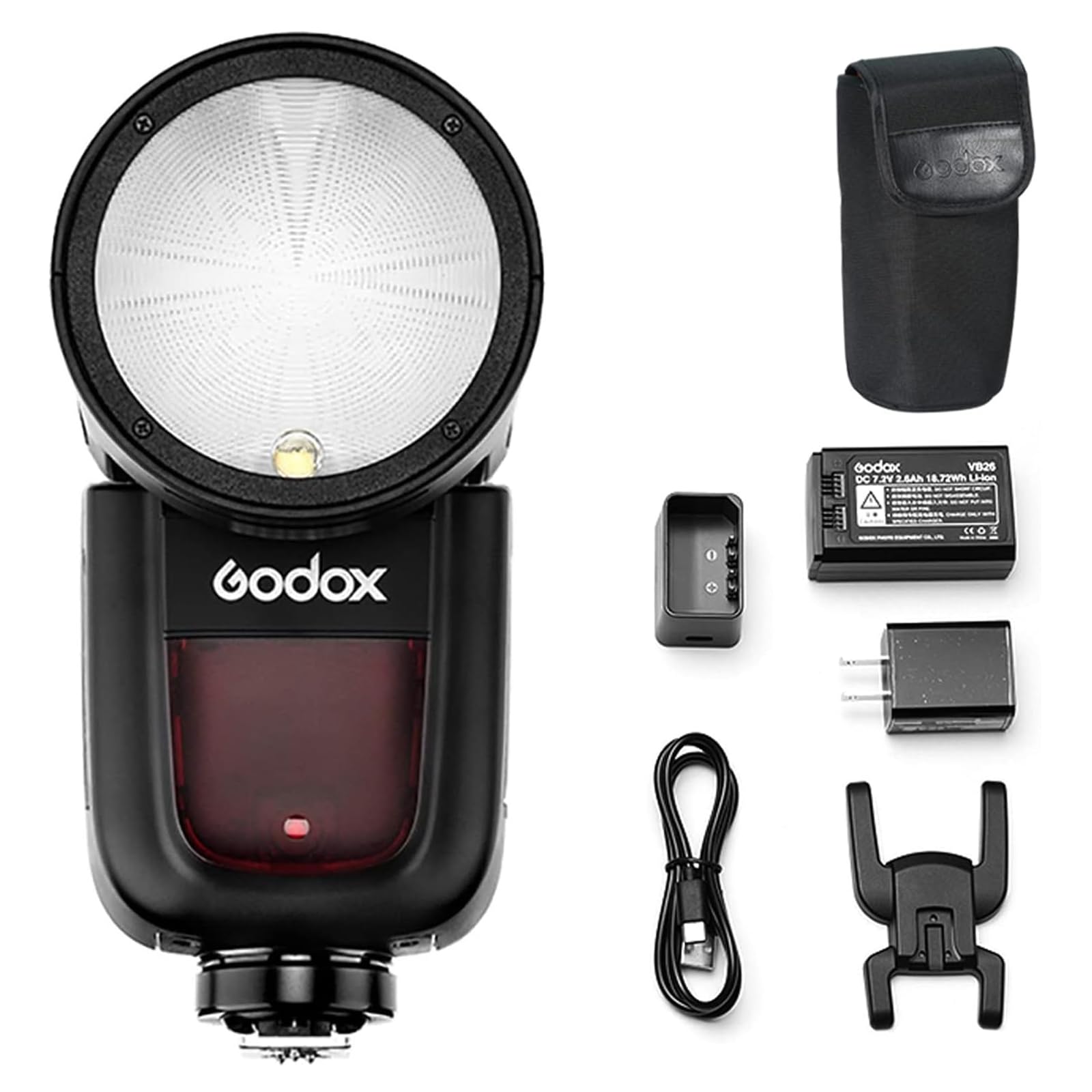 Godox V1-C Flash Speedlite for Canon, 76Ws 2.4G X Wireless TTL 1/8000 HSS Speedlight, 1.5s Recycle, 480 Full Power Flashes with Rechargeable Battery