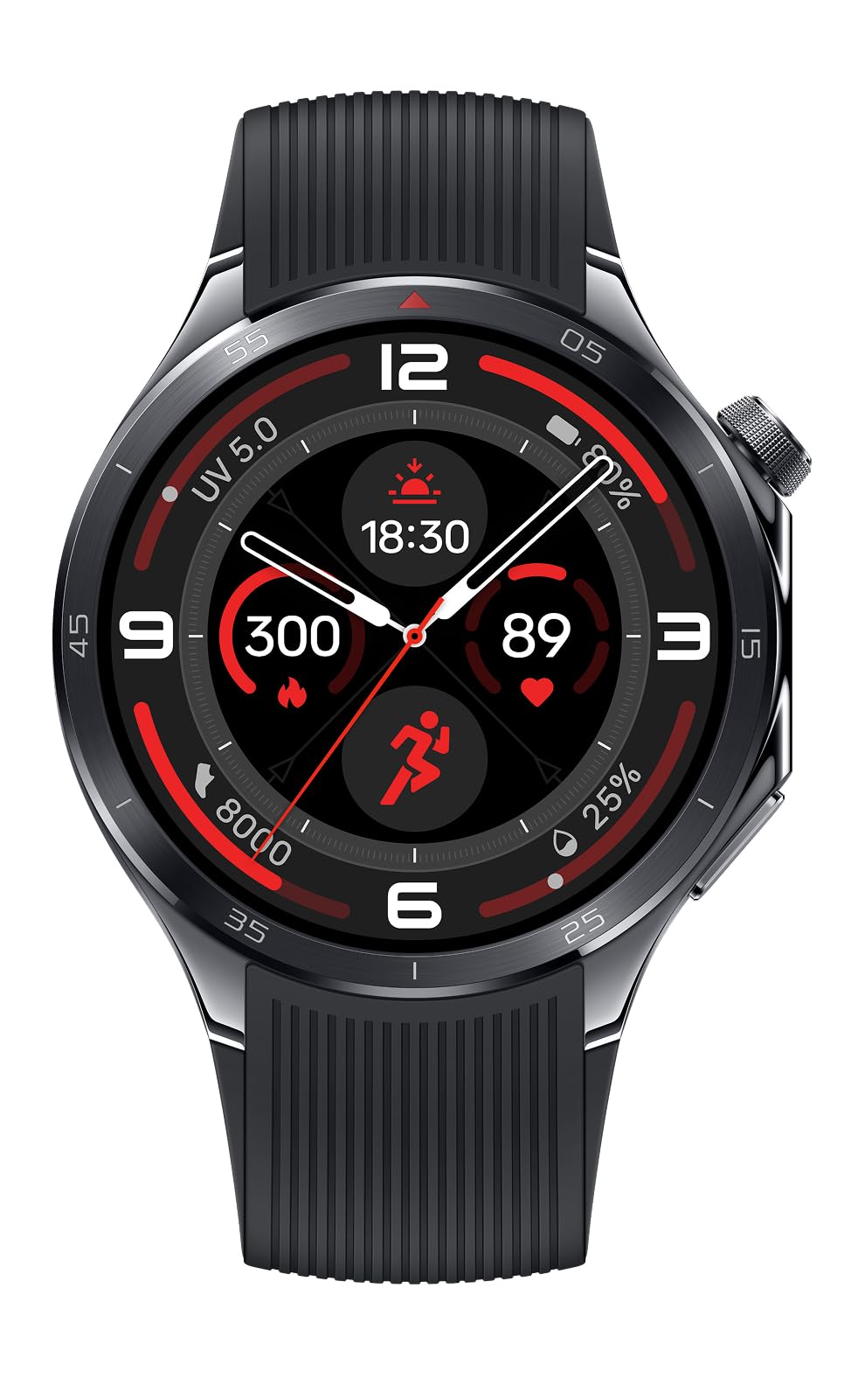 OnePlus Watch 3 Obsidian Titantium, 32GB, 120-Hour Battery, Health & Fitness Tracking, Sapphire Crystal Design, Titanium Bezel, Dual-Engine, Wear-OS by Google