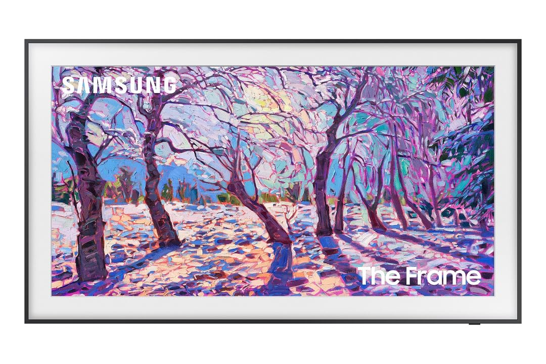 Samsung 32-Inch Class QLED The Frame LS03C Series, Quantum HDR, Art Mode, Anti-Reflection Matte Display, Slim Fit Wall Mount Included, Smart TV w/Alexa Built-in (QN32LS03CB)