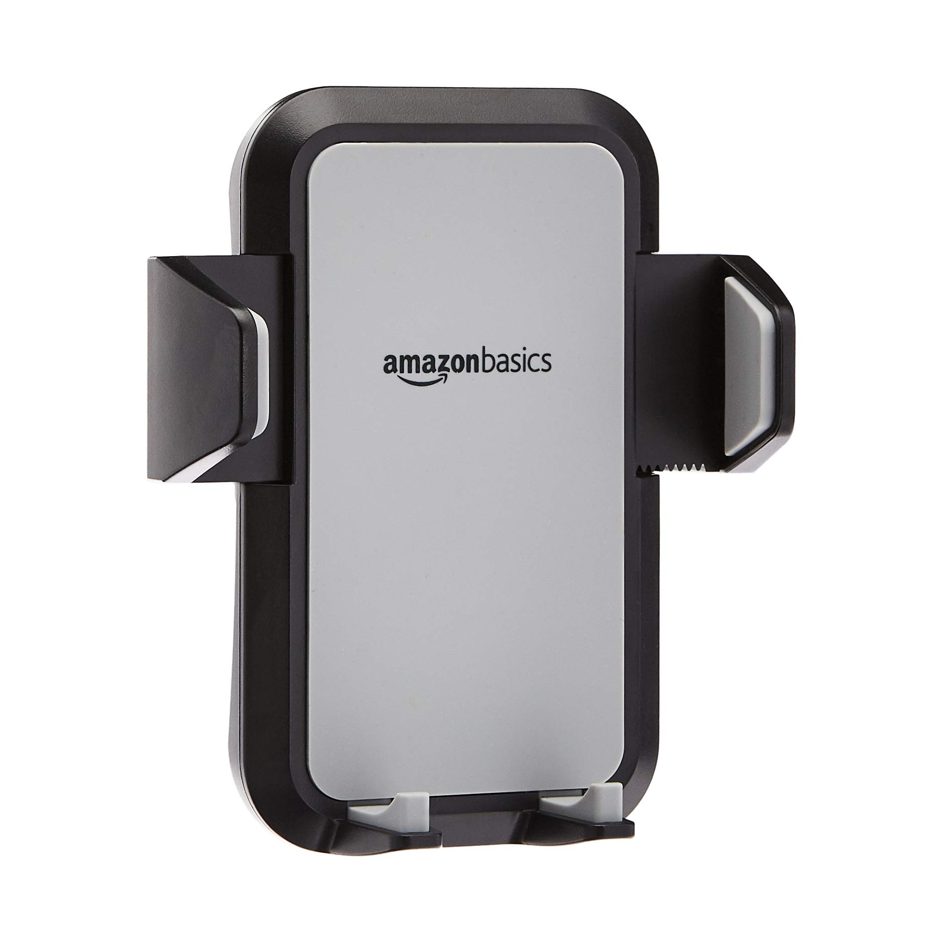 Amazon Basics Universal Portable Smartphone Holder for Car, Easy to Install Air Vent Mount, Adjustable and Secure, Grey
