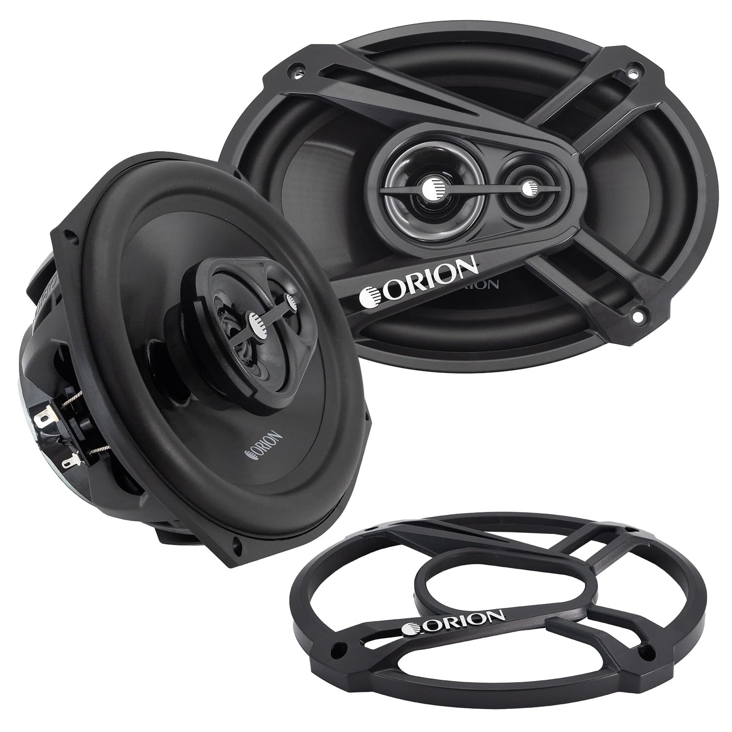 ORION Cobalt Series CB693 6x9” 3-Way Coaxial Car Speakers, 320W, 4 Ohms, Full Range, Enhanced Bass, Polypropylene Cone & Butyl Rubber Surround, Easy Install, Grills Included (Pair)