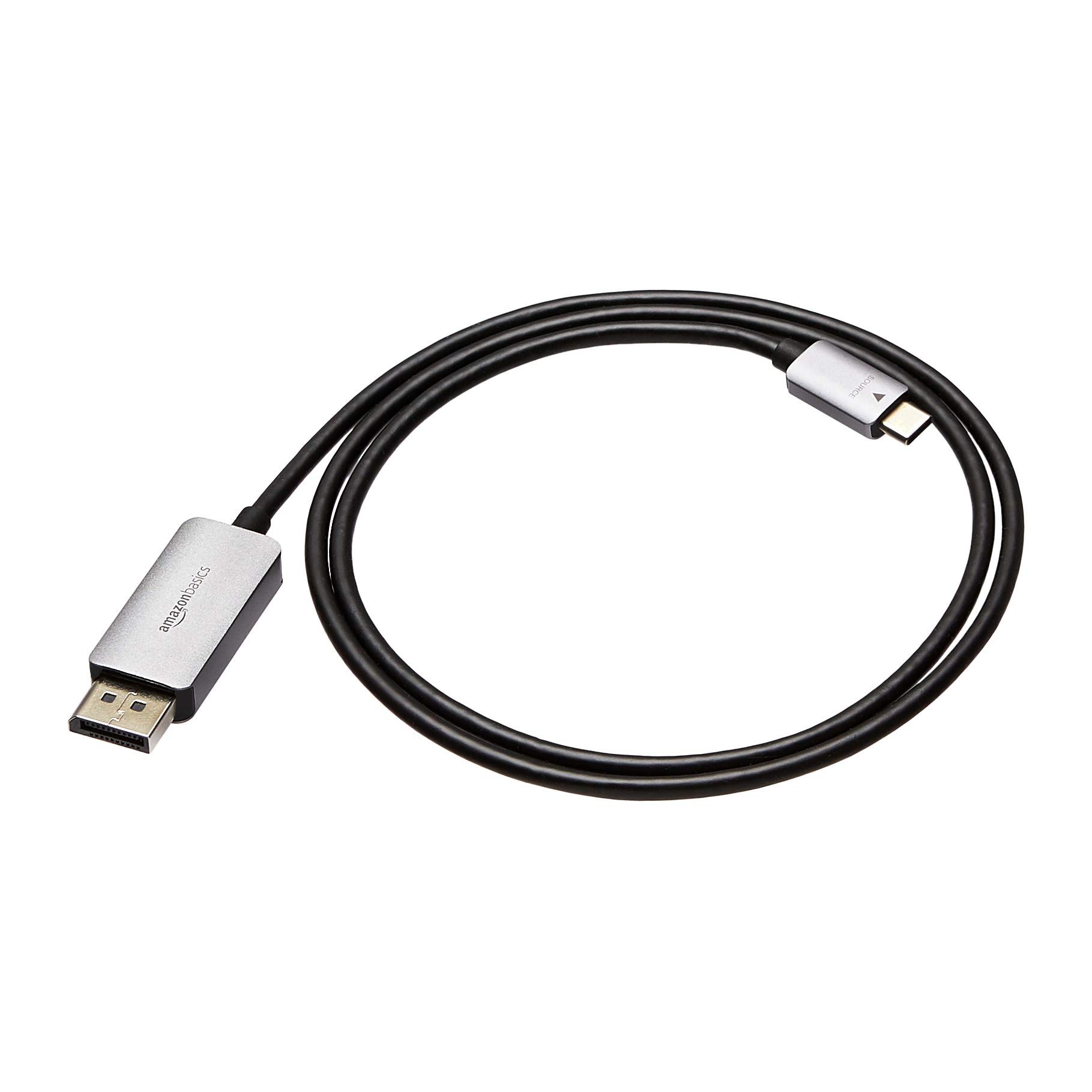 Amazon Basics Aluminum USB-C to DisplayPort Cable - 3-foot