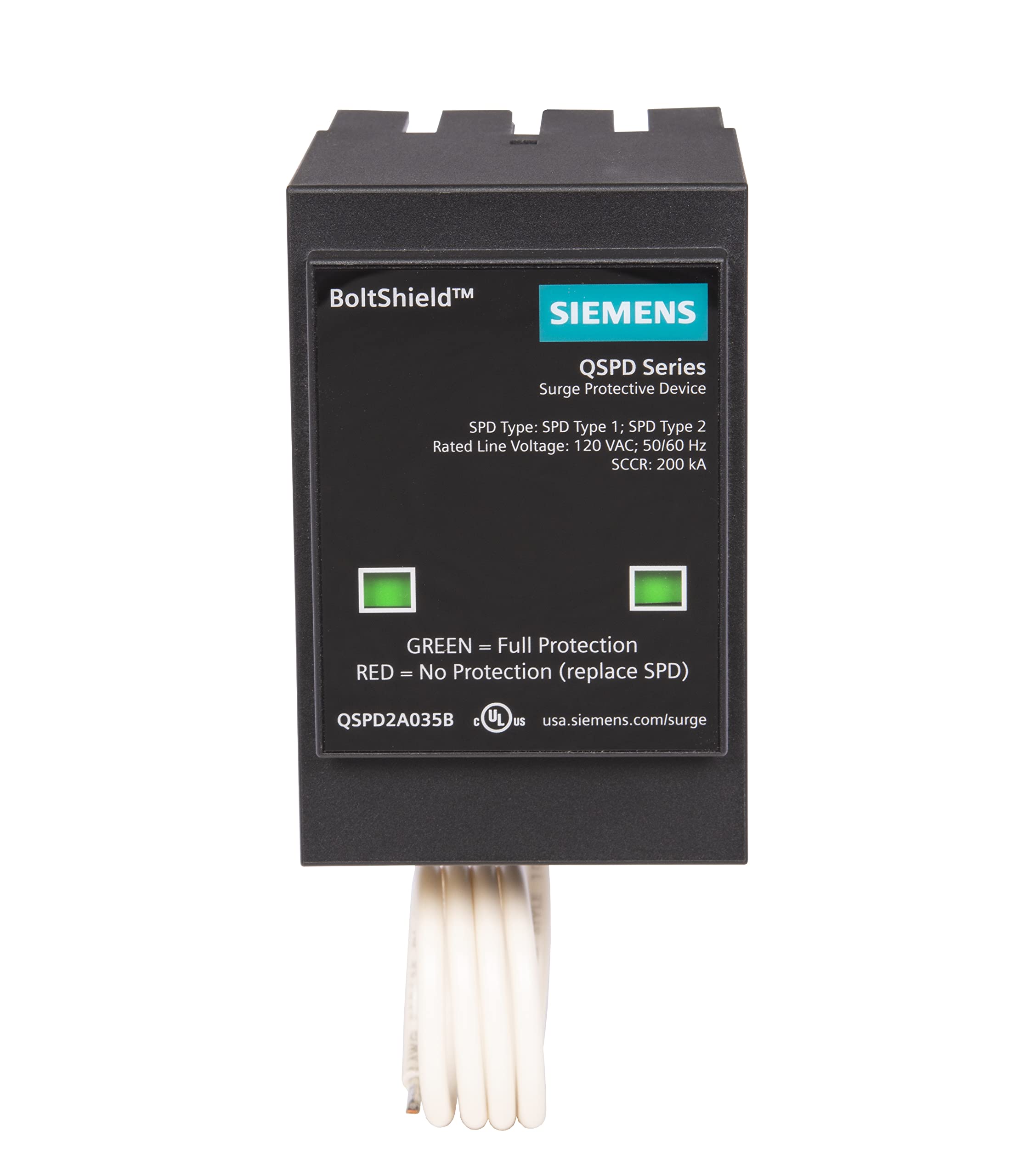 Siemens QSPD2A035B 35 KAmp BoltShield Indoor Surge Protective Device