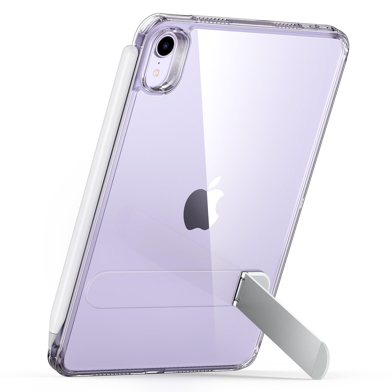 ESR for iPad mini 7 A17 Pro Case, iPad mini 7th/6th Generation Case with Stand(2024/2021), 3 Stand Modes, Slim and Light, Drop Safe, Supports Pencil Pro & Pencil (USB-C), Boost Kickstand Cover, Clear