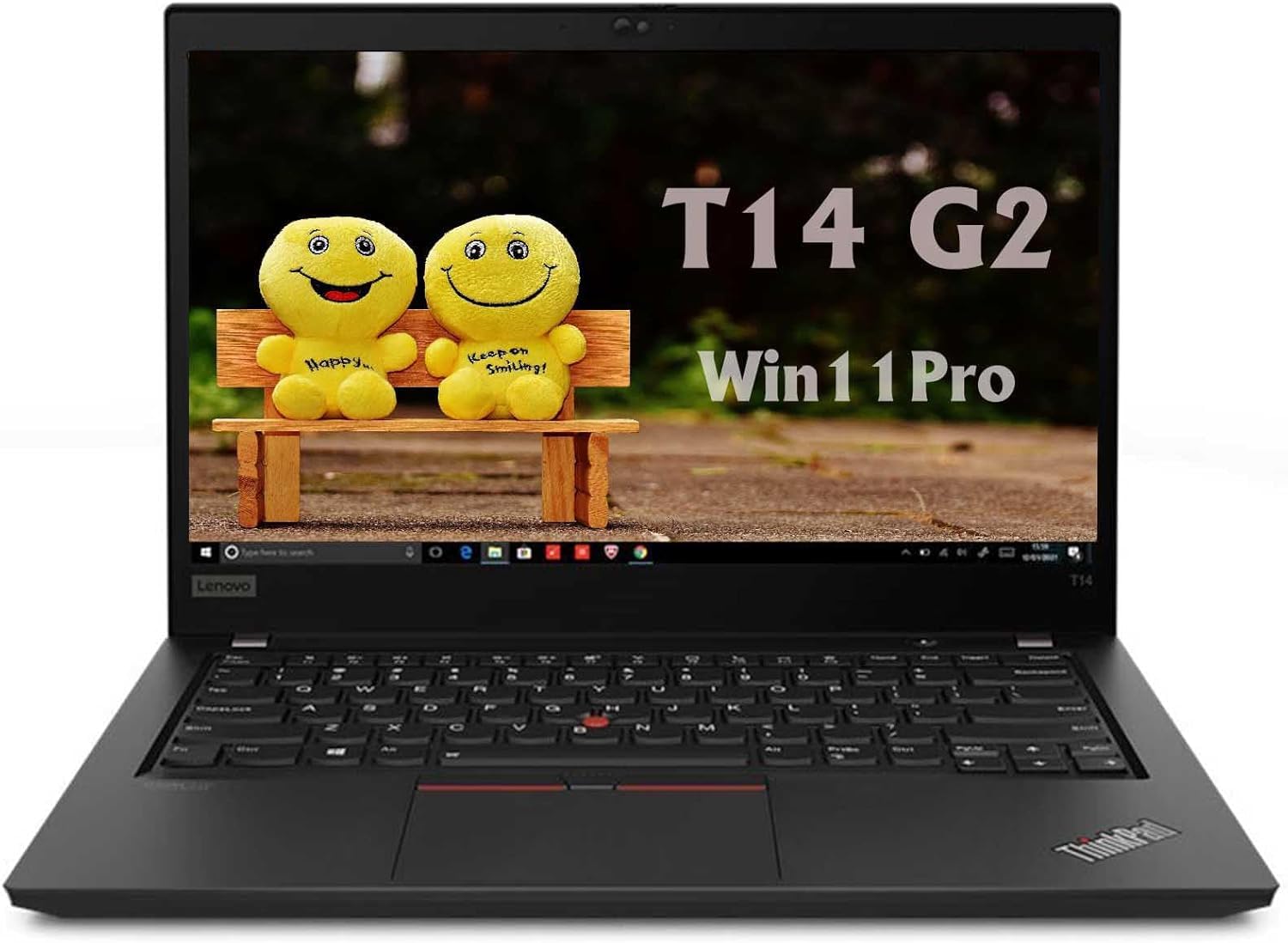 Lenovo ThinkPad T14 Gen2 Business Laptop Notebook, 14" Full HD 1920 x 1080 Display, 11th Gen Quad-Core i5-1135G7, 16GB DDR4 RAM, 512GB SSD, HDMI, Windows 11 Pro (Renewed)