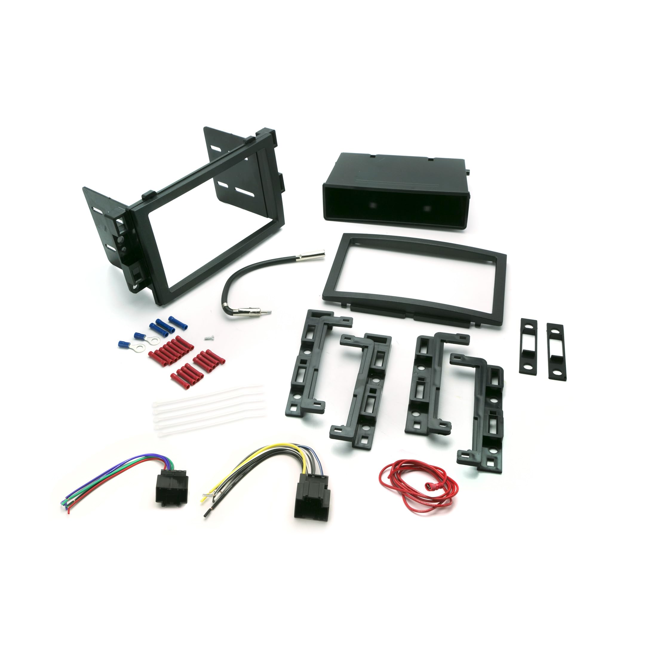 Scosche ICGM10BN Complete Double/Single DIN Stereo Installation Kit for Select Non-Amplified 2006-17 General Motors Vehicles - No Steering Wheel Remote - See Fit Guide in Images to Verify Your Vehicle
