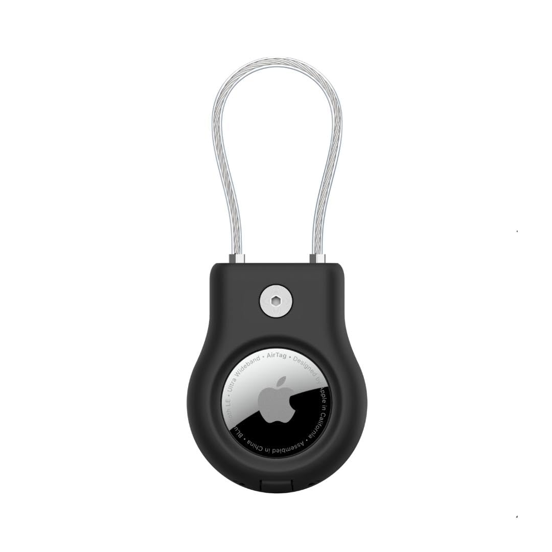 Belkin Secure Holder with Wire Cable for Apple AirTag, Black