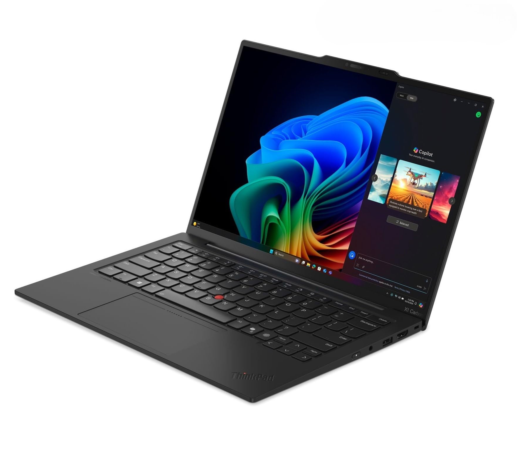 Lenovo ThinkPad X1 Carbon Gen 13 21NS000LUS 14" Copilot+ PC Ultrabook - 2.8K - Intel Core Ultra 7 258V - Intel Evo Platform - 32 GB - 1 TB SSD - English Keyboard - Black Paint - Intel Chip - 2880 x 18