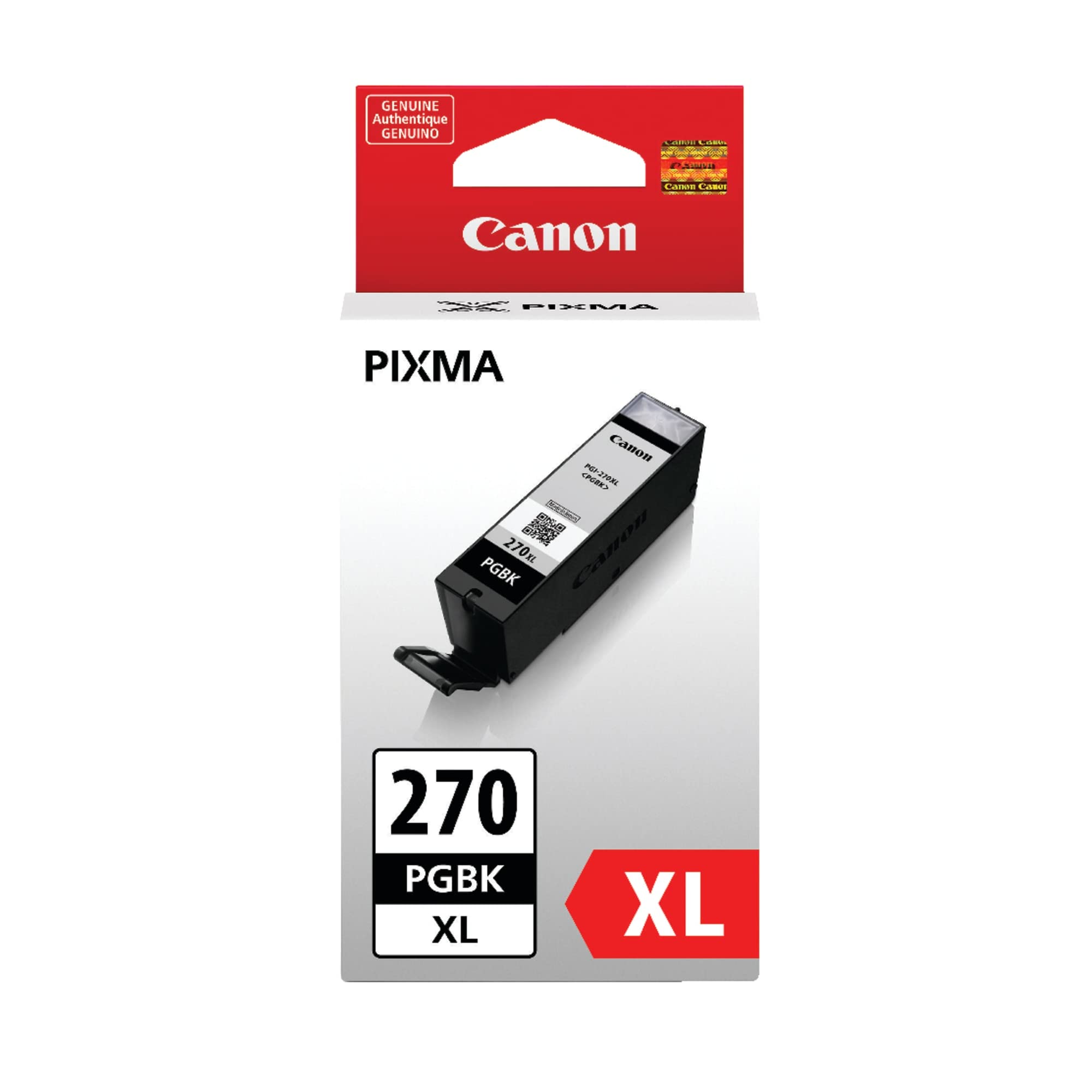 Canon PGI-270XL Genuine Pigment Black Ink Tank, Compatible with MG6820, MG6821, MG6822, MG5720, MG5721, MG5722, MG7720, TS5020, TS6020, TS8020, and TS9020 (Optional) Printers