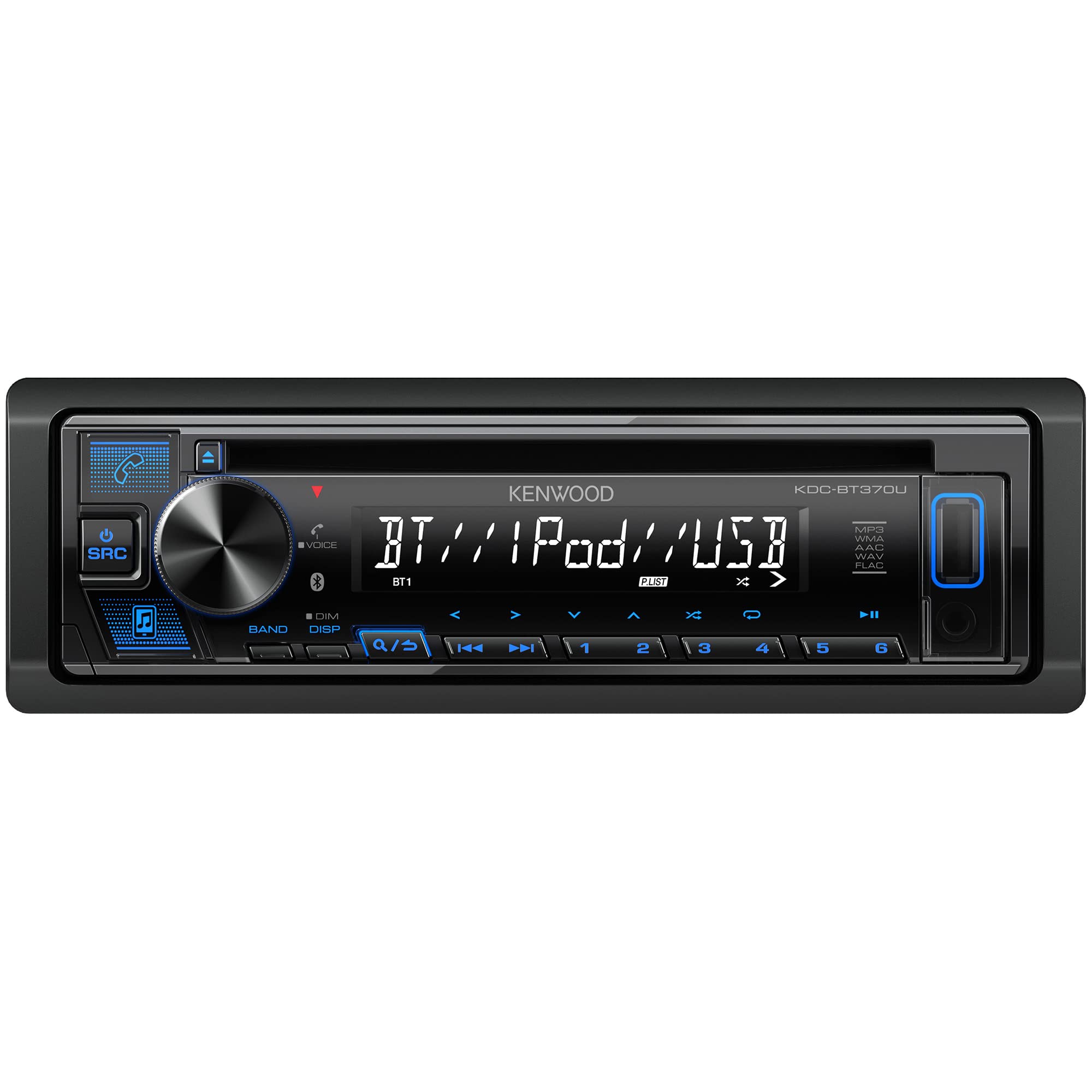 KENWOOD KDC-BT370U CD Car Stereo with Bluetooth, AM/FM Radio, Front High Power USB, Alexa Built in