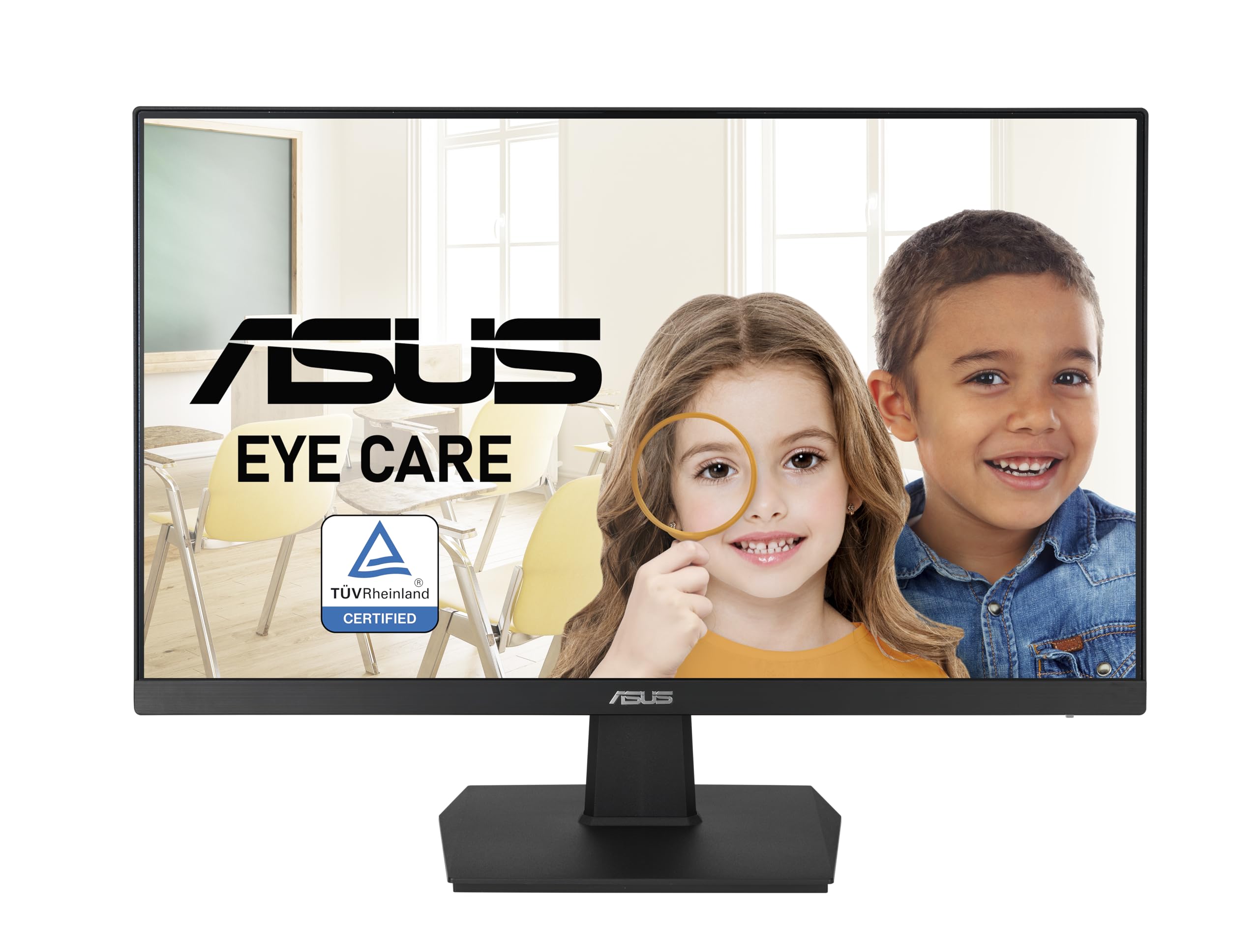 ASUS VA24EHE 23.8” Monitor 75Hz Full HD (1920x1080) IPS Eye Care HDMI D-Sub DVI-D,Black