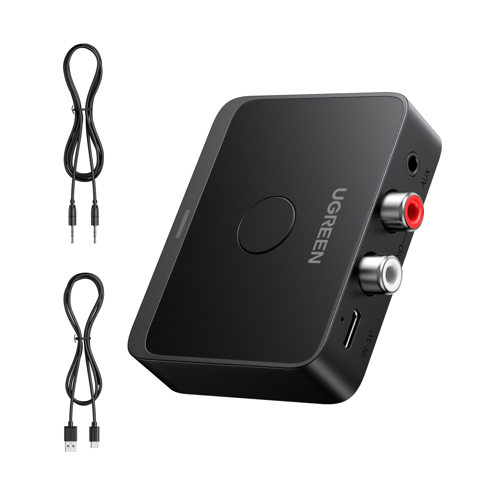 UGREEN Bluetooth 6.0 Receiver with LDAC, Hi-Res Wireless Audio Adapter with Low Latency, for Old Stereo/Speakers/Wired Speakers/Home Audio Music Streaming Stereo System