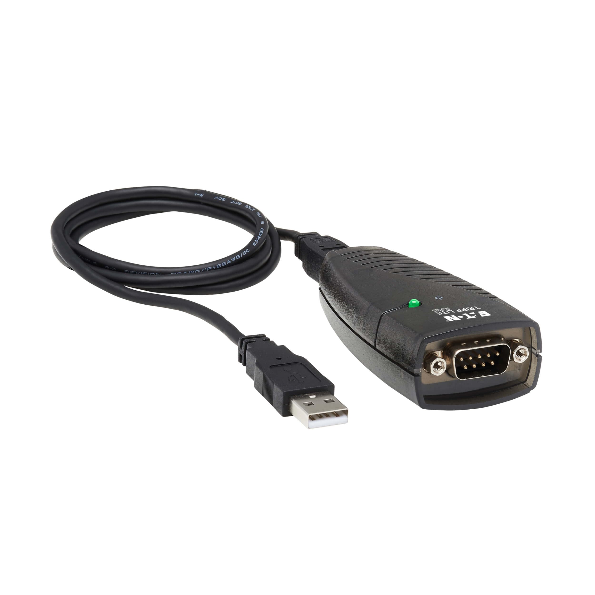 Tripp Lite Keyspan High-Speed USB to Serial Adapter, PC & Mac, USB-A to DB9 RS232 Male, 3 Foot / 0.91 Meter Cable, 3-Year Warranty (USA-19HS)
