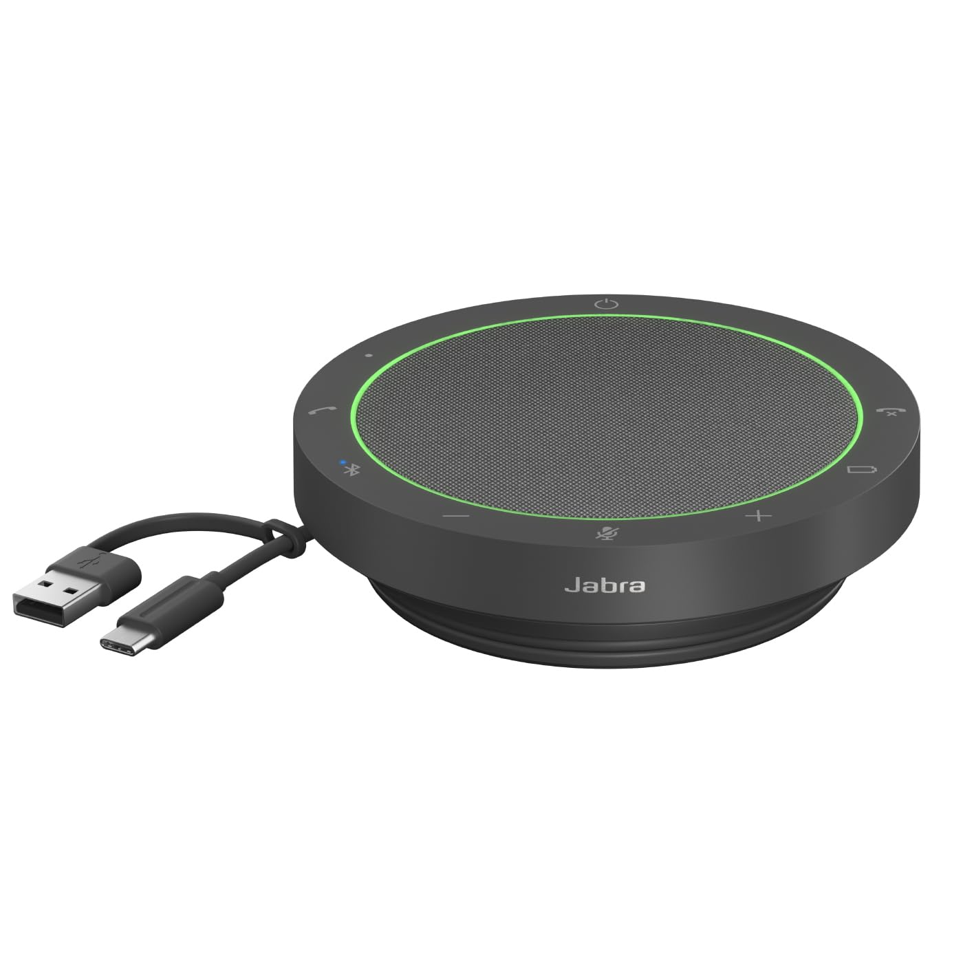 Jabra Speak2 55 Wireless Bluetooth Speakerphone (2025 Edition) - Portable Speaker with 4 Noise-Cancelling Mics - Certified Microsoft Teams Speaker - Dark Grey