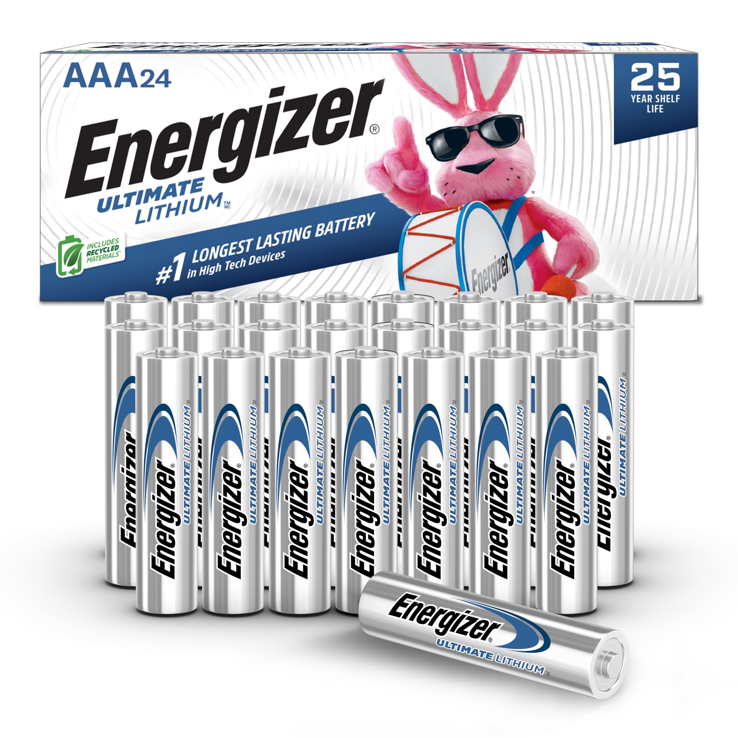 ENERGIZER AAA Batteries, Ultimate Lithium Triple A Battery, 24 Count
