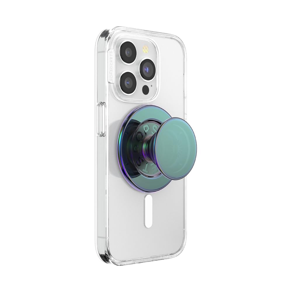 PopSockets Phone Grip for MagSafe with Kickstand, Magnetic Stand, Swappable Top, Secure Hold for iPhone MagSafe Cases, Phone & Tablet Grip - Nightshade