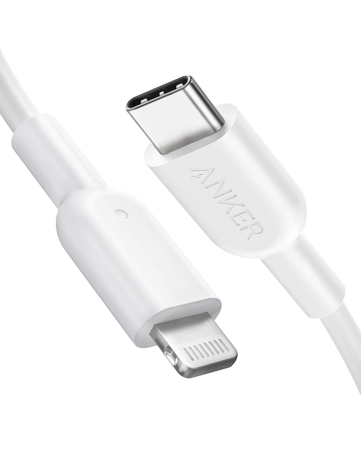 Anker USB C to Lightning Cable, 321 USB-C to Lightning Cable (6ft,White), MFi Certified for iPhone 13 Pro 12 Pro Max 12 11 X XS, AirPods Pro, Supports Power Delivery (Charger Not Included)
