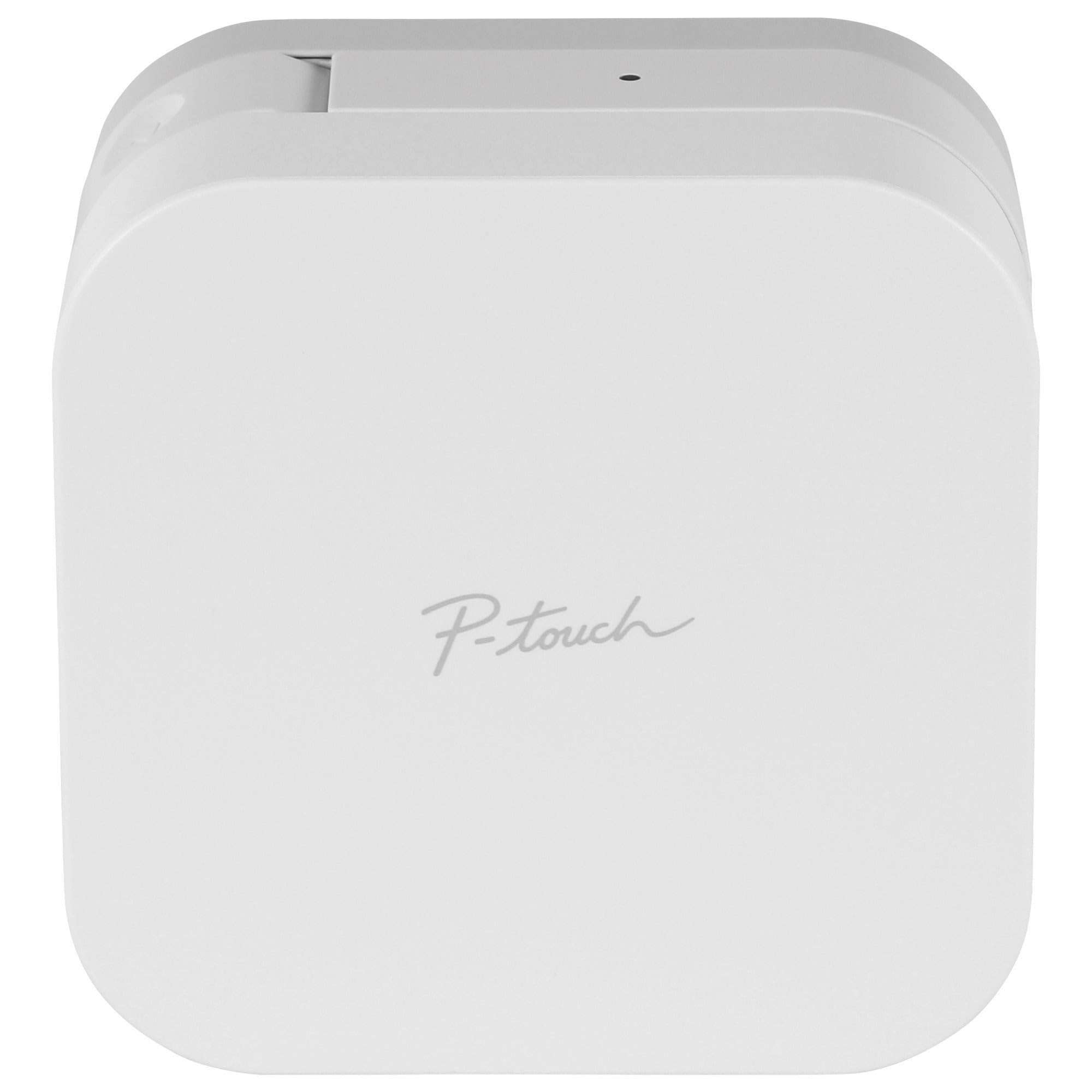 Brother P-Touch Cube Color Smartphone Label Maker, Bluetooth Wireless Technology, Multiple Templates Available for Apple & Android Compatible – White
