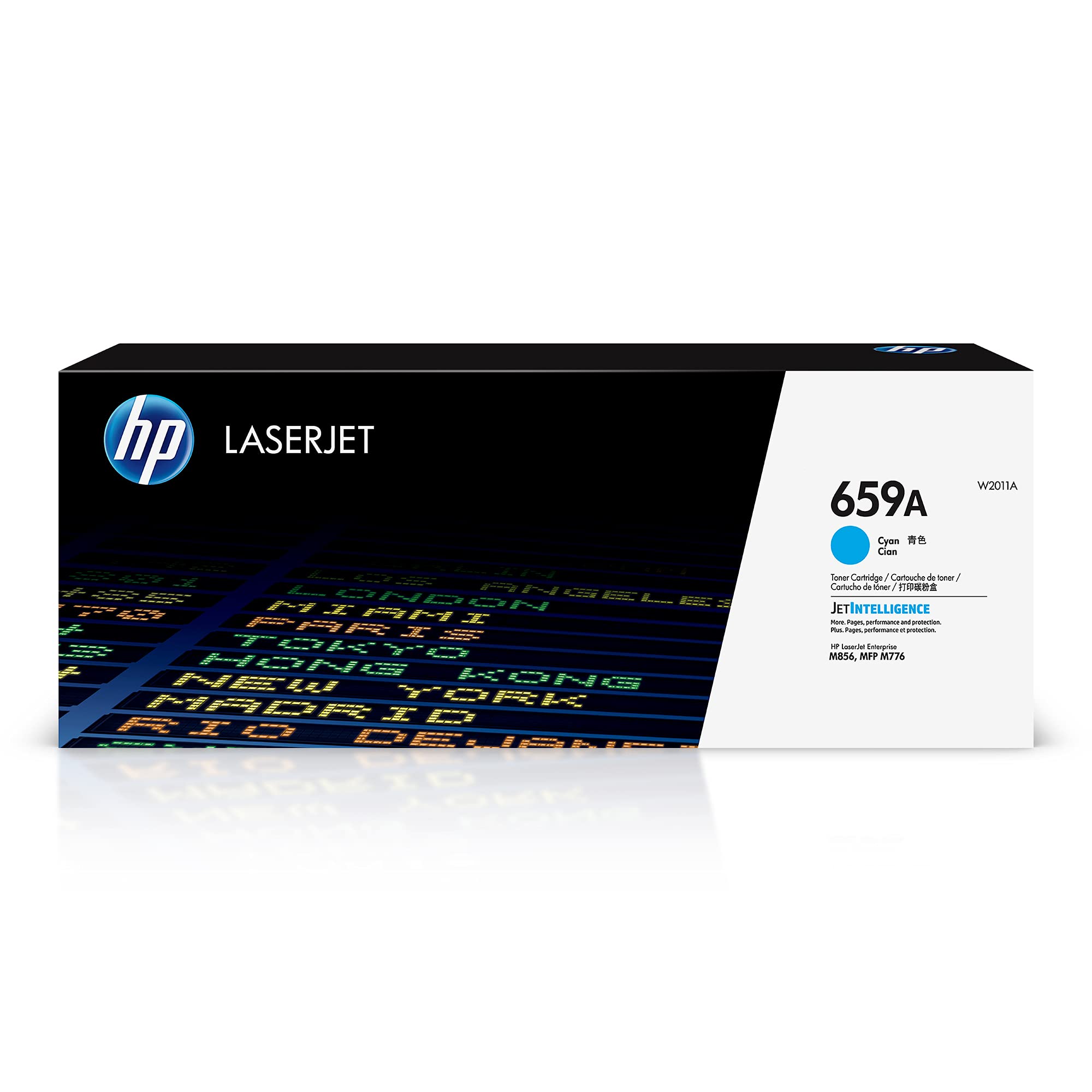 HP 659A Cyan Toner Cartridge | Works with HP Color LaserJet Enterprise M856, HP Color LaserJet Enterprise MFP M776 Series | W2011A