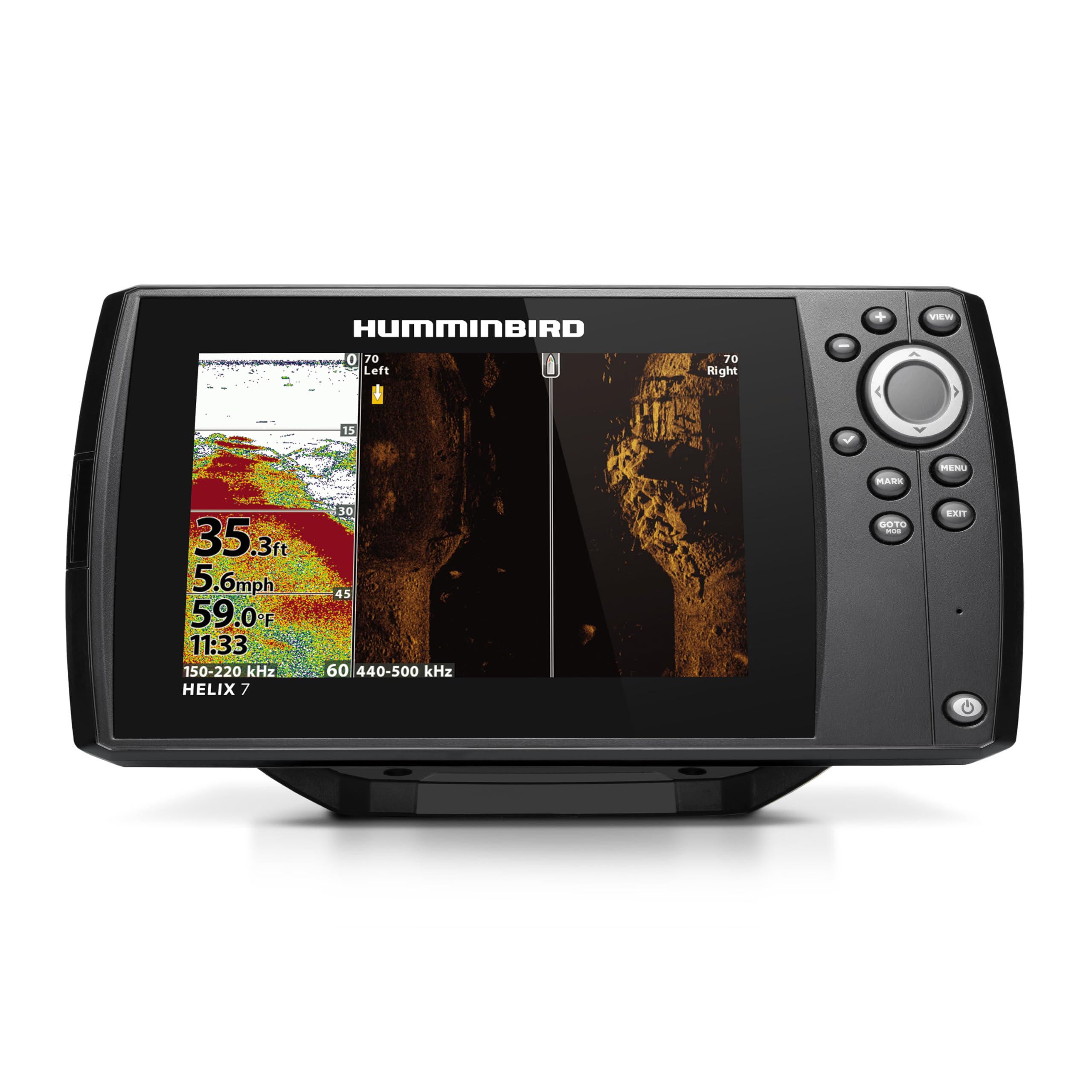 Humminbird Helix 7 G4 GPS Fish Finder with Transducer, Dual Spectrum Chirp Sonar, Side Imaging