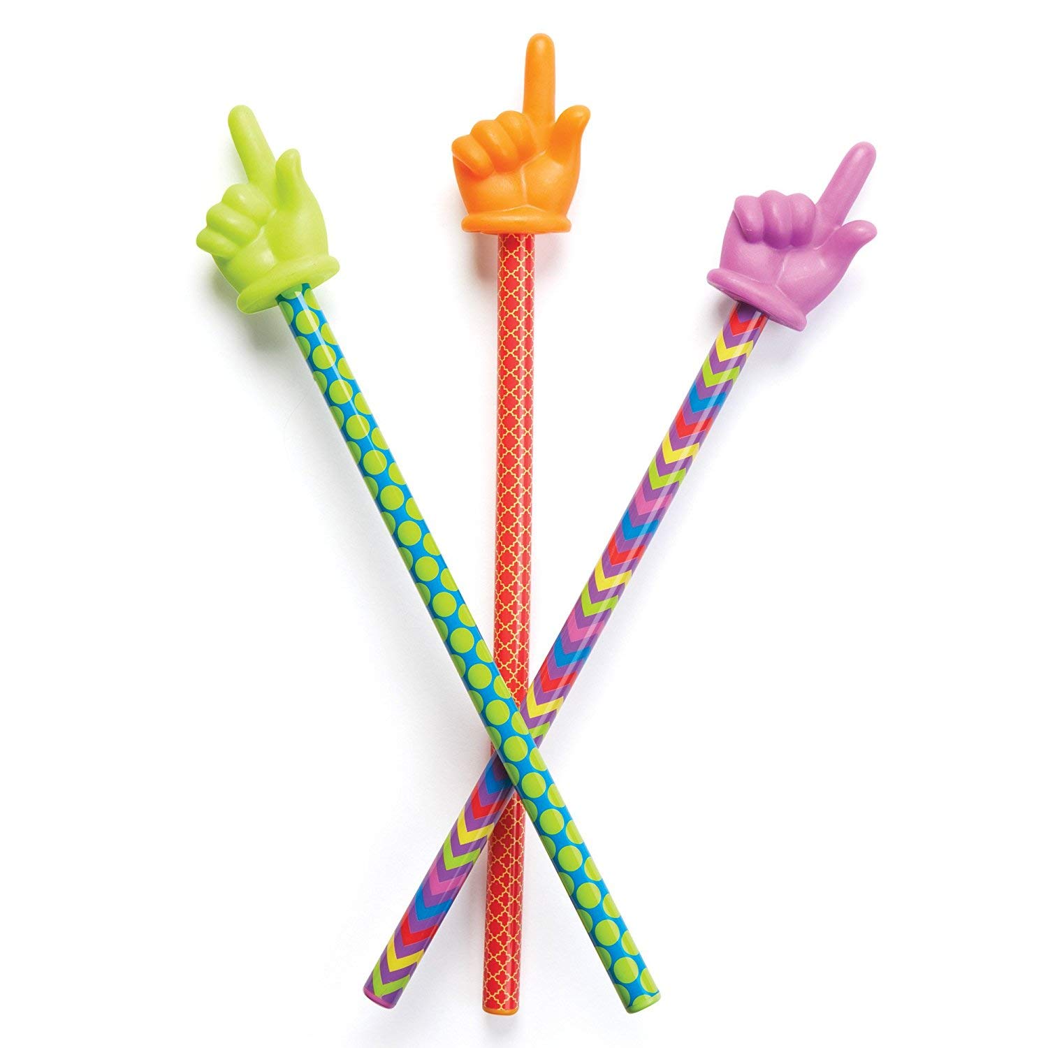 Learning Resources Patterned Hand Pointers - 3 Pieces, Ages 3+ Classroom Pointer for Kids, Reading Pointers for Kids, Homeschool and Classroom Supplies