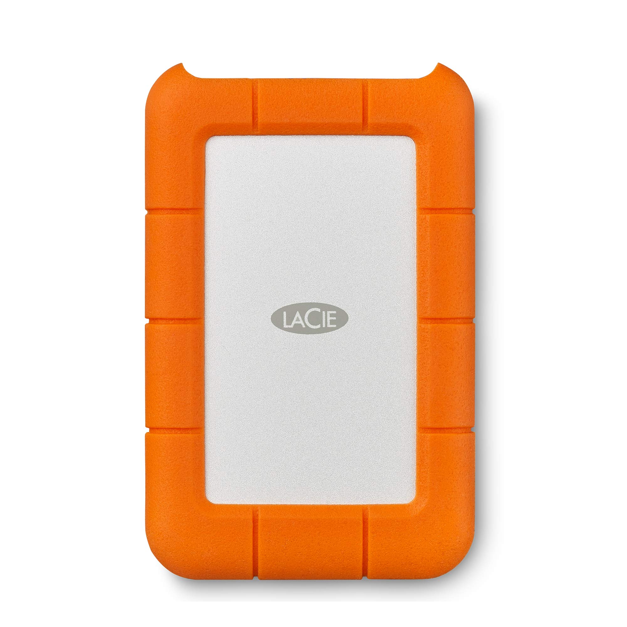 LaCie Rugged USB-C, 5TB, Portable External Hard Drive, Drop, Shock, Dust, Rain Resistant, for Mac & PC (STFR5000800)