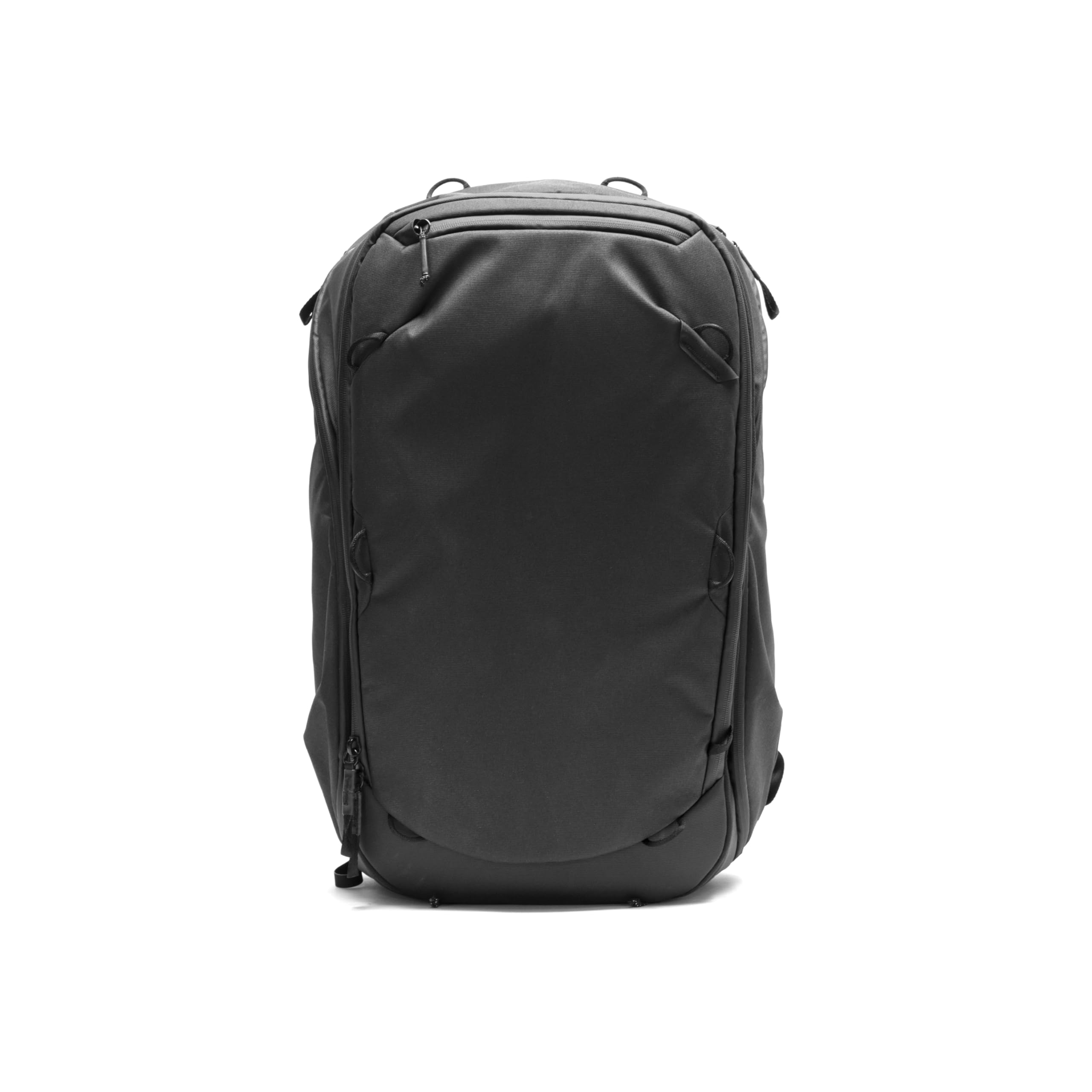 Peak Design Travel Backpack 45L, Black, Expandable 35-45L Design, Rear and Top Access, Weatherproof Shell, Laptop Sleeve, Ideal for Travel or Everyday Carry, Versatile Backpack for Men and Women