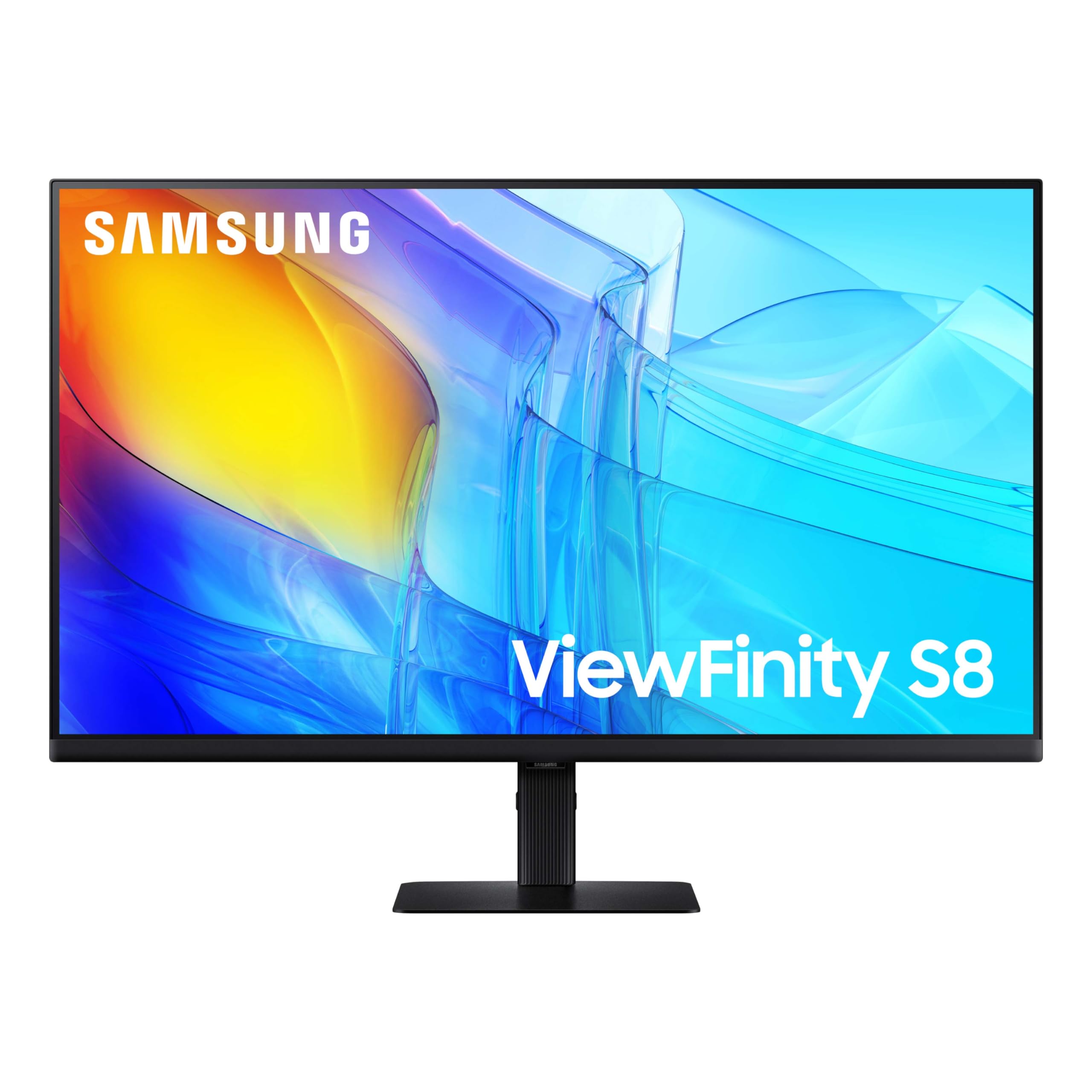 SAMSUNG 32" ViewFinity S8 (S80D) Series 4K UHD High Resolution Computer Monitor, HDR10, Multiple Ports w/ HDMI, DisplayPort, USB-A, Height Adjustable Stand, LS32D806EANXGO, 2024, 3Yr Warranty