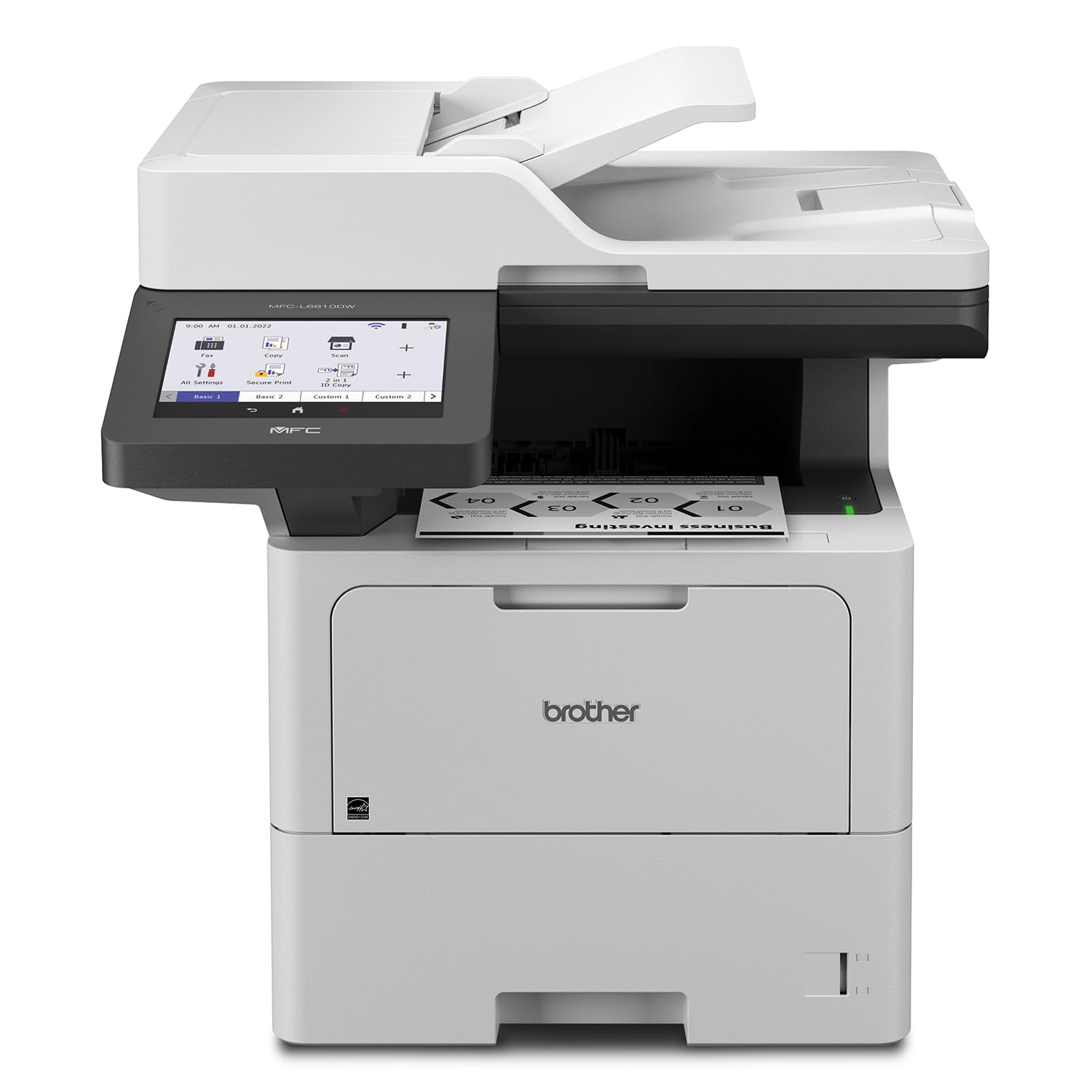 Brother MFC-L6810DW Enterprise Monochrome Laser All-in-One Printer, Large Paper Capacity, Wireless Networking, Advanced Security Features, and Duplex Print, Scan, and Copy, Works with Alexa