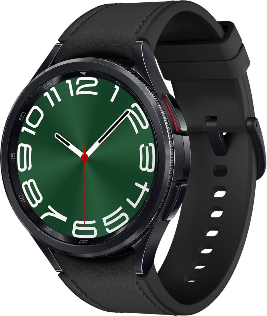 SAMSUNG Galaxy Watch 6 Classic 47mm Stainless-Steel Smartwatch w/Fitness Tracker, Heart Monitor, BIA Sensor, Bluetooth – Black