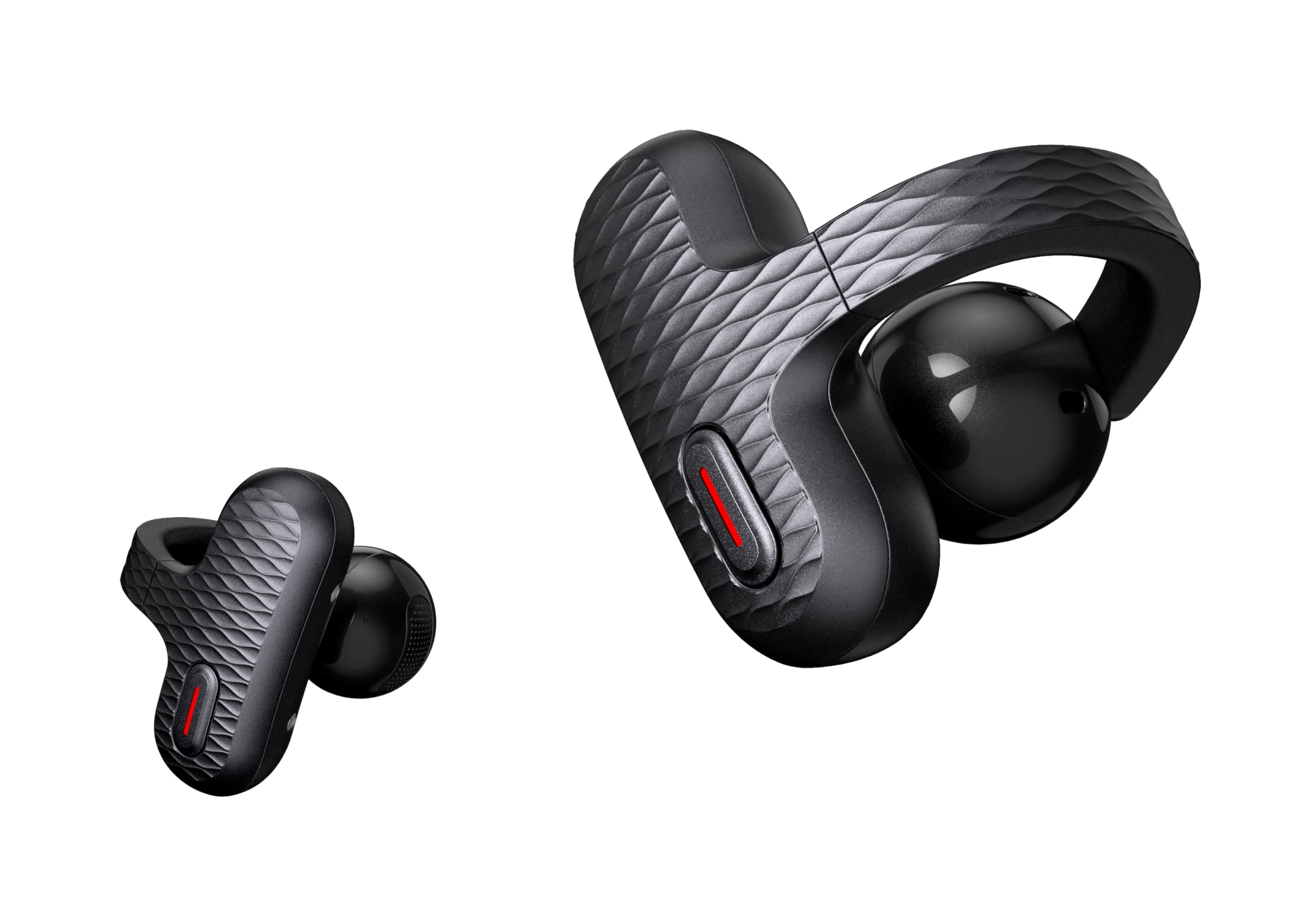 Amazfit Up Bluetooth Headphones, Open Ear Wireless Earbuds with Easy Touch, IPX4 Water Resistant & Sweatproof, AI Noise Reduction, Earphones for Sports, Running, Compatible with Android & iPhone