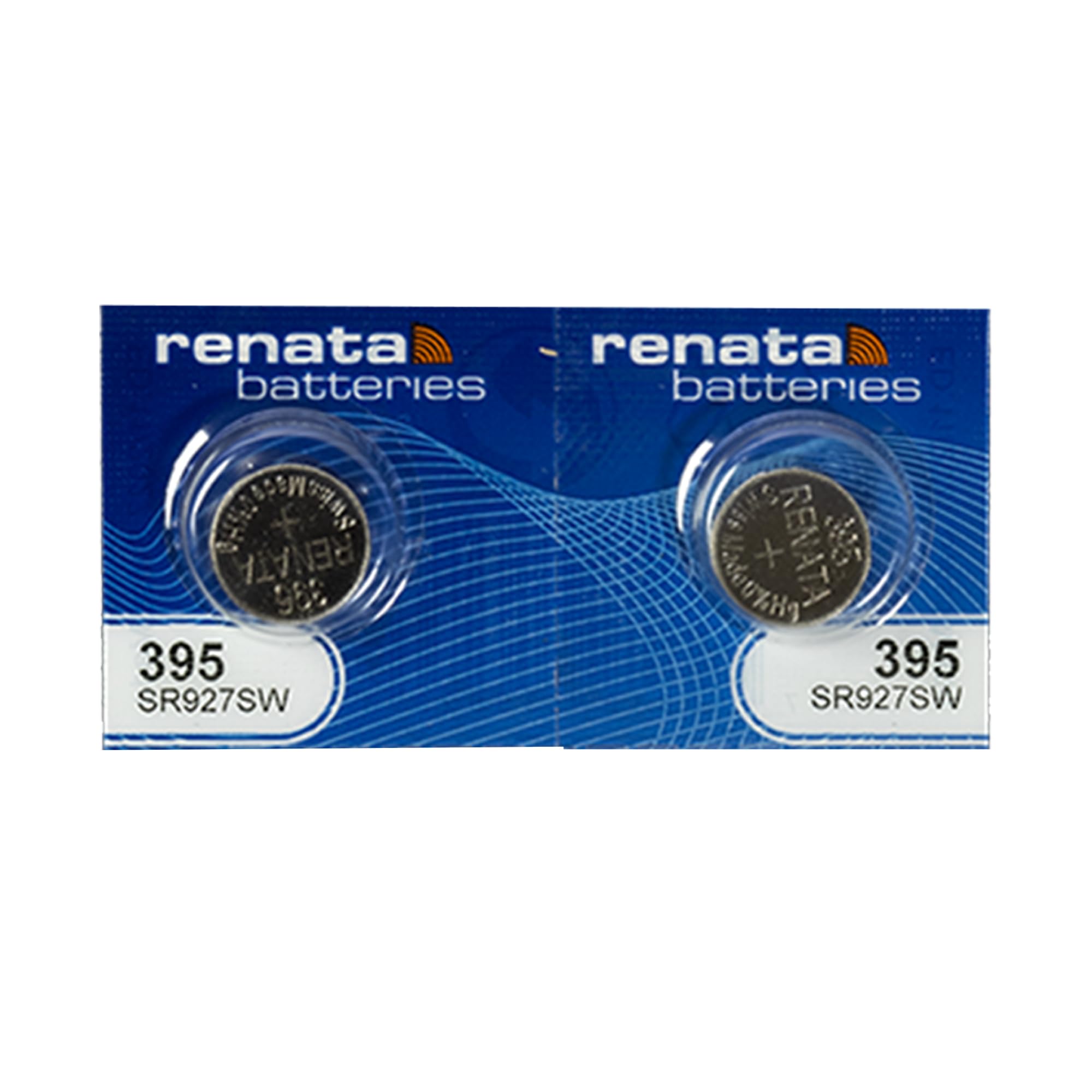 Renata 395 SR927SW Batteries - 1.55V Silver Oxide 395 Watch Battery (2 Count)
