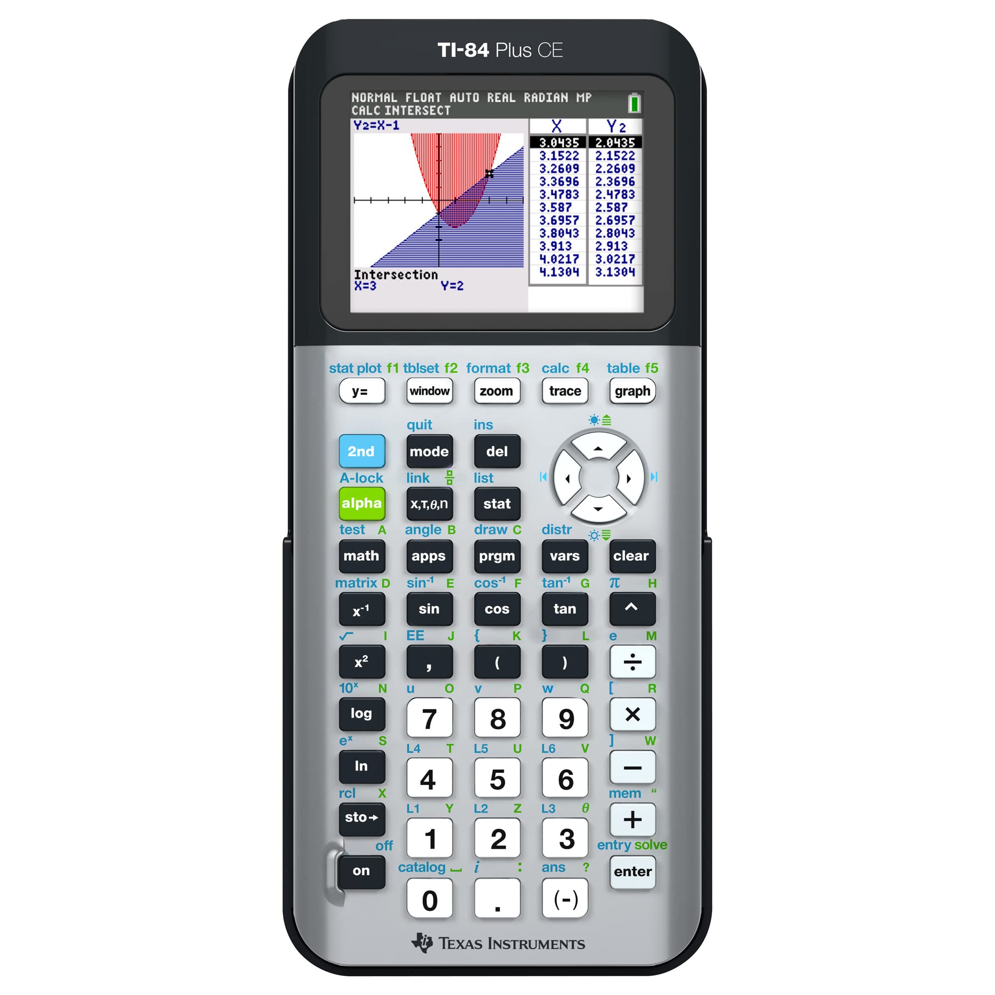 Texas Instruments TI-84 Plus CE Python Color Graphing Calculator, Galaxy Gray (Metallic)