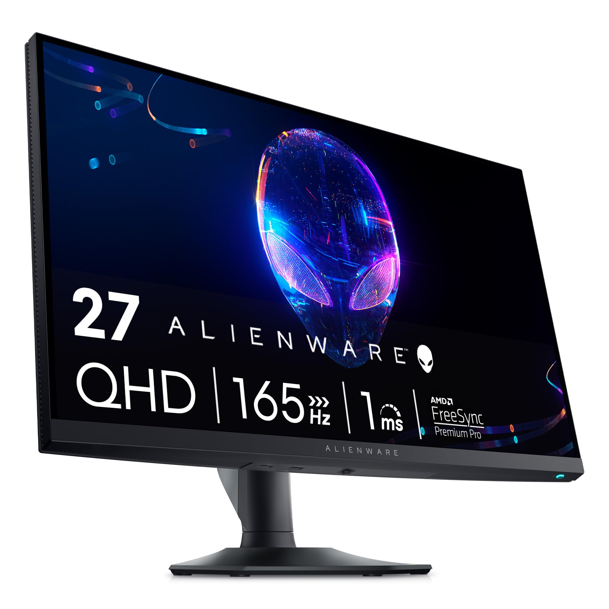 Alienware AW2724DM Gaming Monitor - 27" QHD (2560 x 1440) 180Hz w Overclock, AMD FreeSync Premium Pro, NVIDIA G-SYNC, VESA Display - Black,Black/Silver