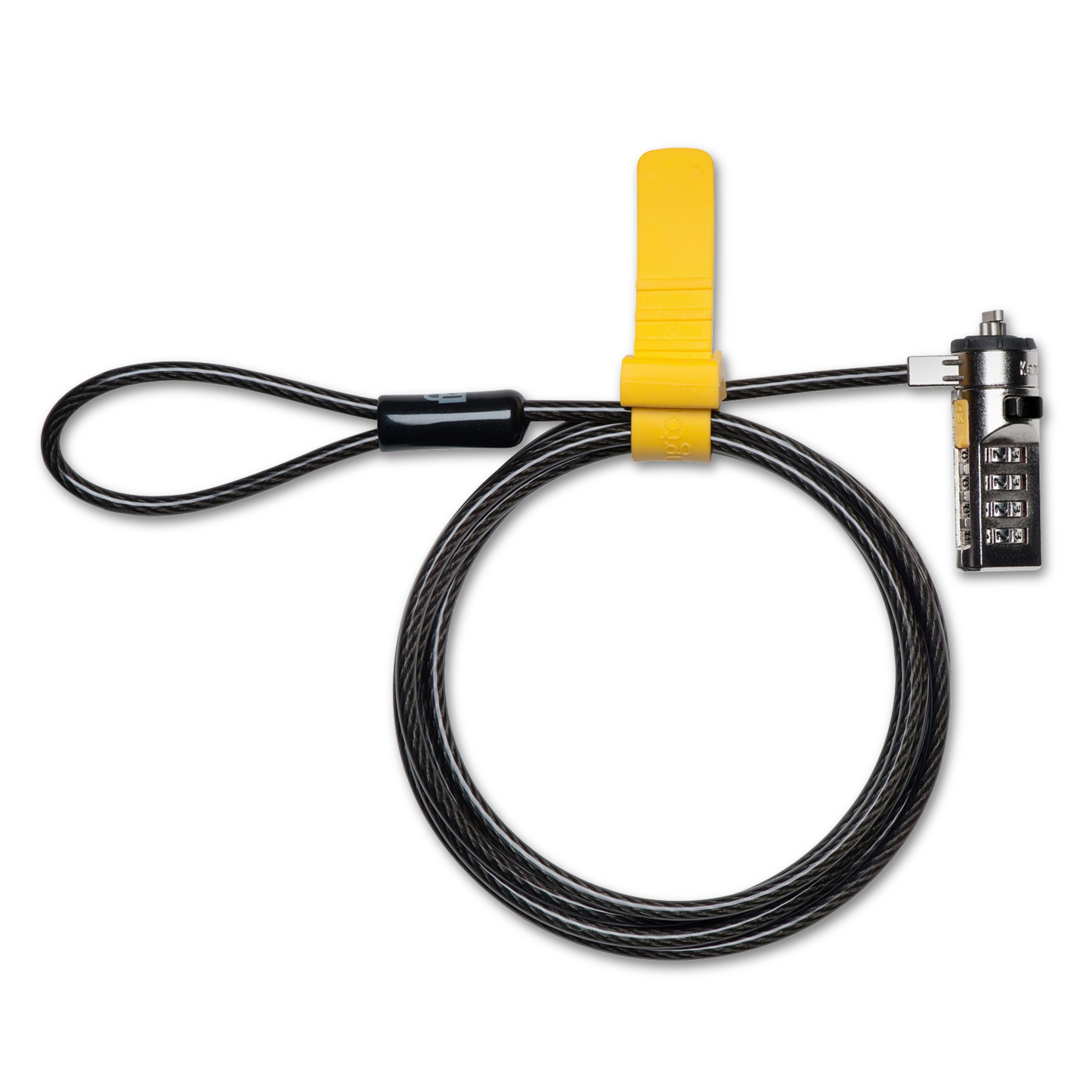 Kensington Combination Cable Lock for Laptops, T-Bar Standard Slot Computer Lock Cable for HP Lenovo Asus Acer, Resettable 4 digit password with 6 Foot Cable, K64673AM