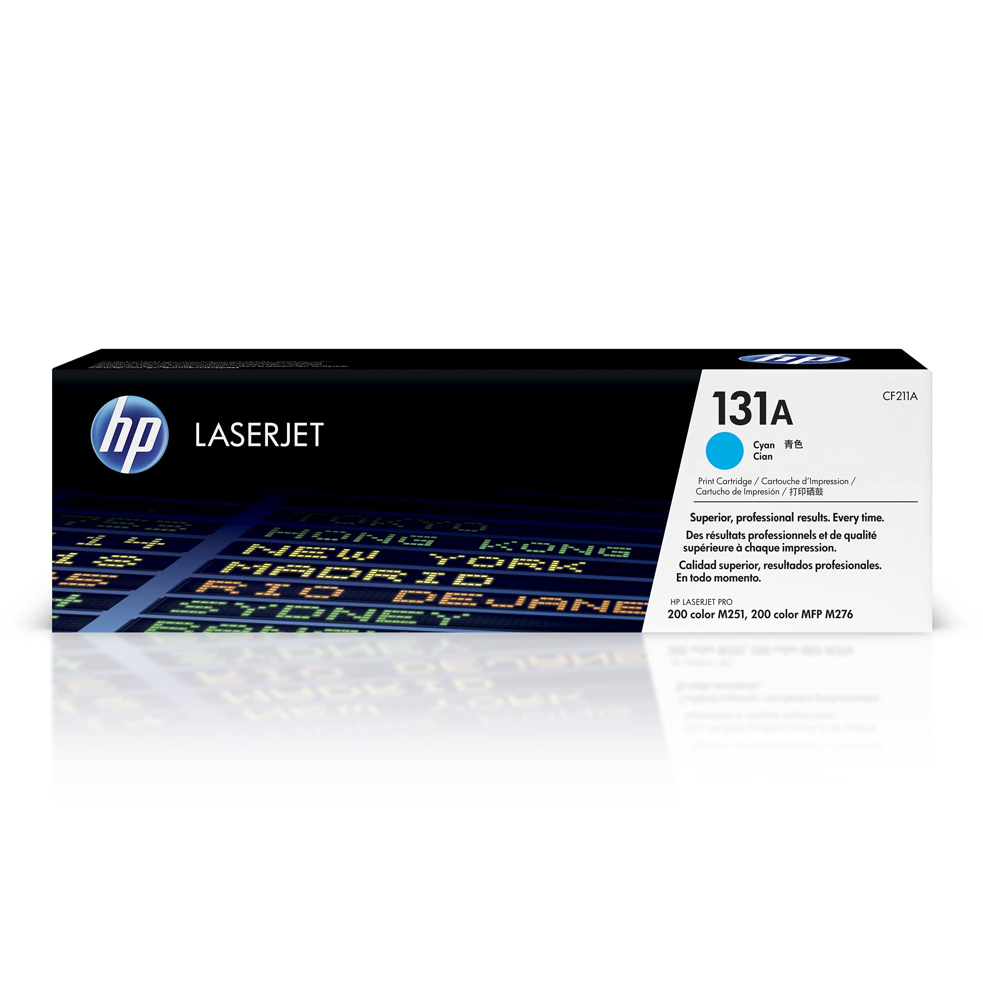 HP 131A Cyan Toner Cartridge for HP Printers | Works with LaserJet Pro 200 color M251, LaserJet Pro 200 color MFP M276 Series | CF211A