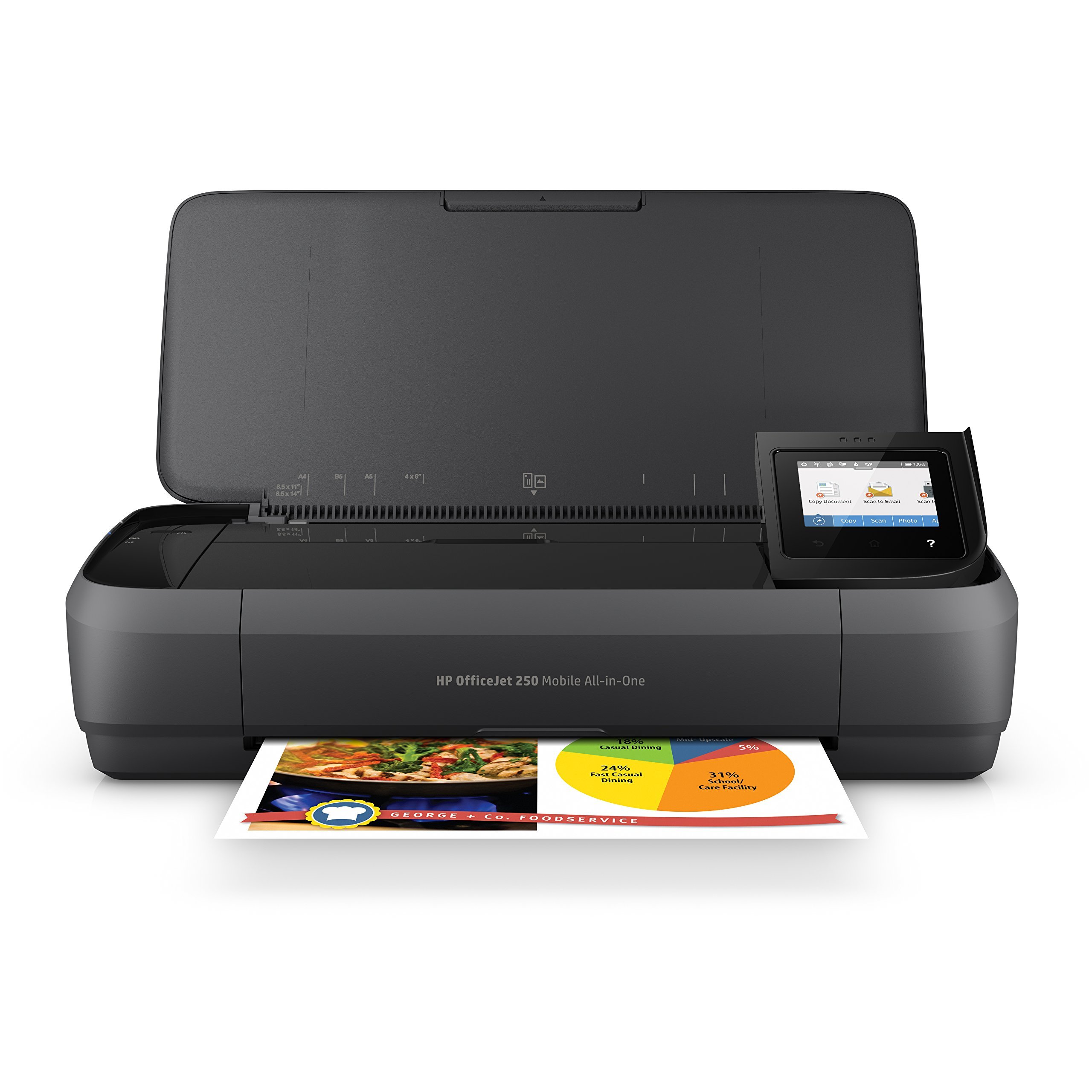 HP OfficeJet 250 Portable Printer with Wireless and Mobile Printing (CZ992A) (Renewed)