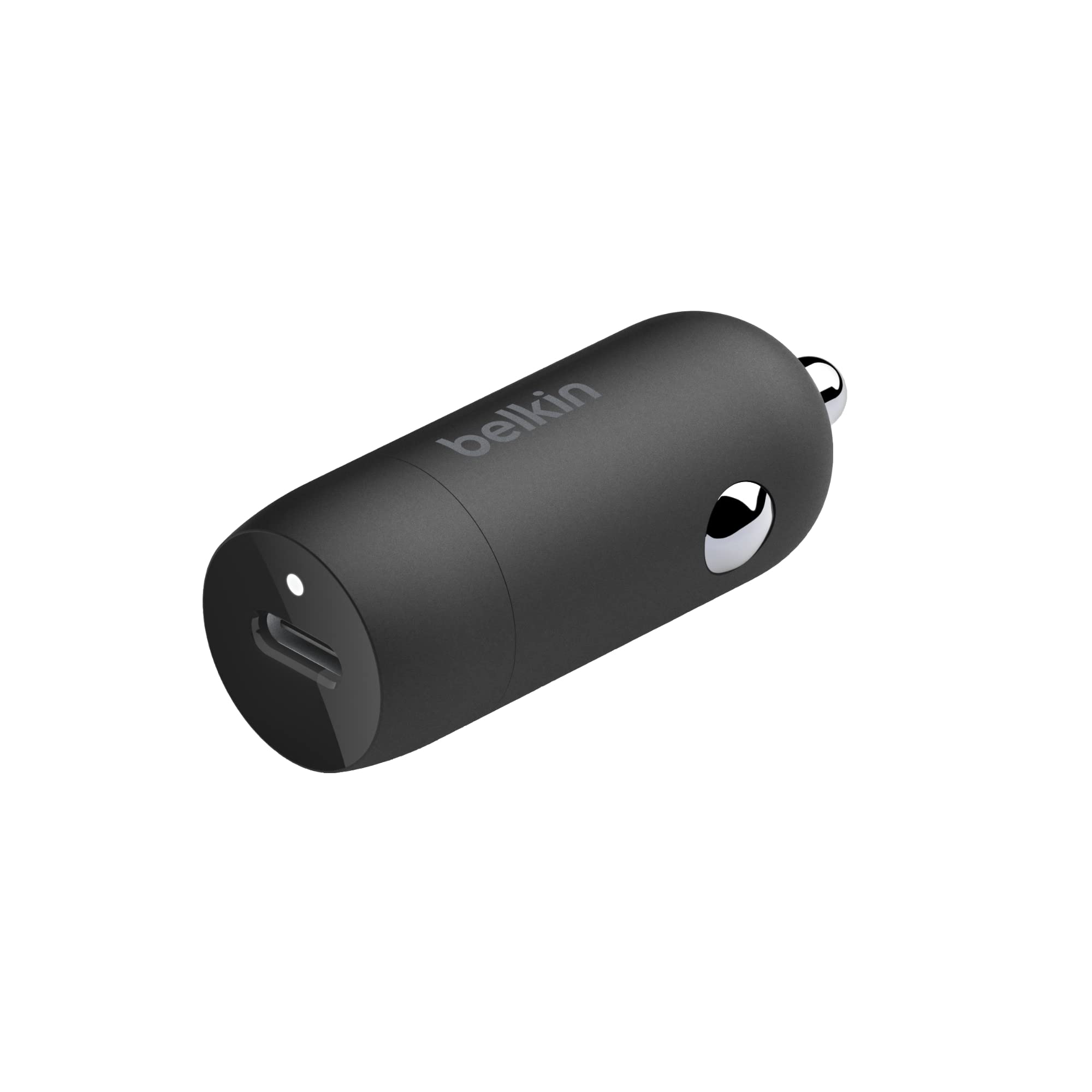 Belkin Boost↑Charge™ 30W Compact Fast Car Charger w/USB-C Power Delivery Port for iPhone 16, 16 Pro, 15, 15 Pro, Galaxy S25, S24, Note, Pixel 9 & More - Black