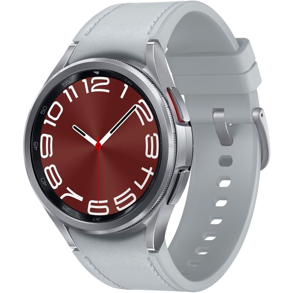 Samsung Galaxy Watch 6 Classic 43mm Smartwatch with Rotating Bezel, Fitness Tracker, Advanced Sleep Coaching, Heart Monitor - Silver (Renewed)
