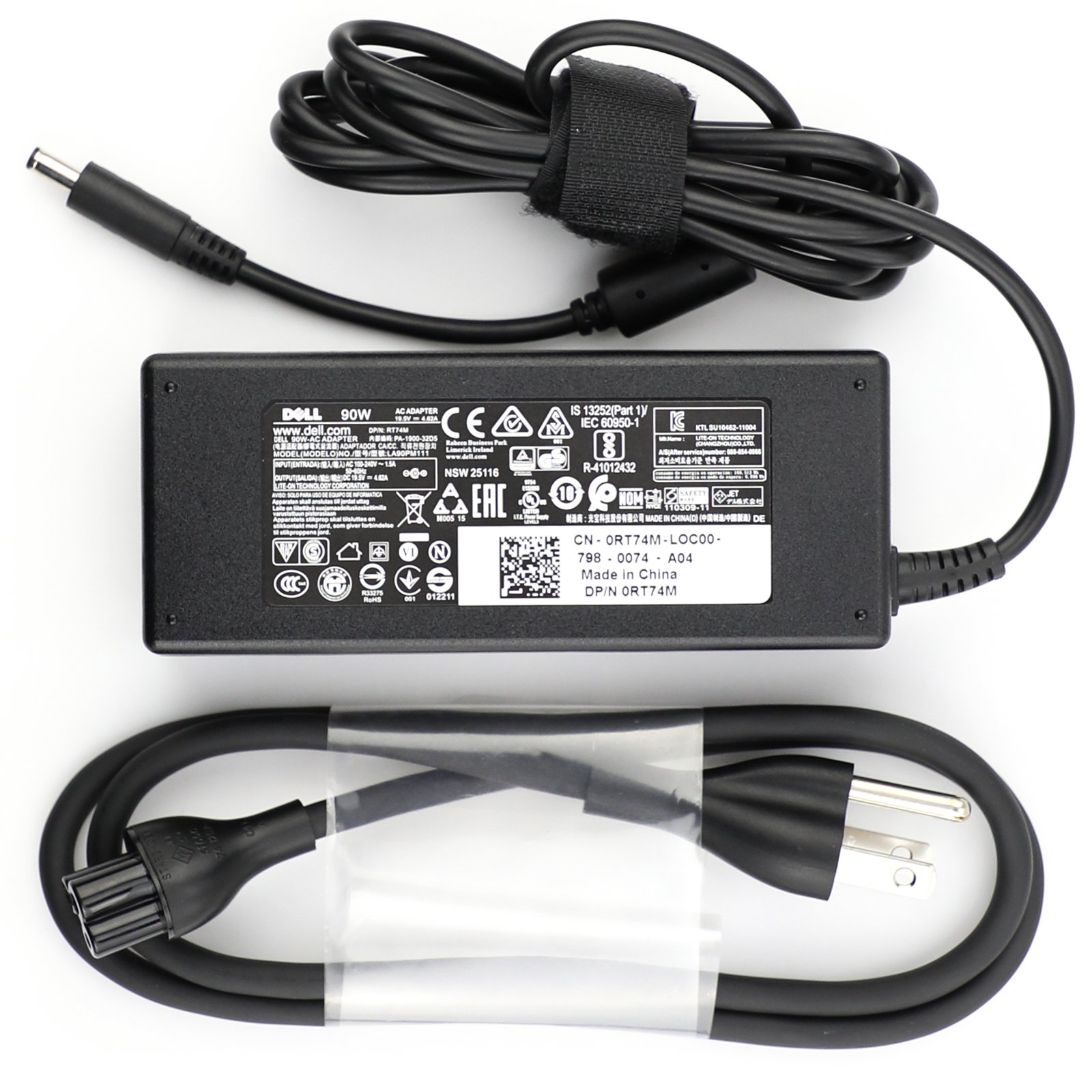 Dell 90W Replacement AC Adapter for Dell XPS 13 (L321X) / (L322x), 13 (9343), XPS 12 (9Q23) / (9Q33), 11 (9P33), 100% Compatible with P/N: RT74M, 0RT74M, VRJN1, LA90PM111, PA-1900-32D5