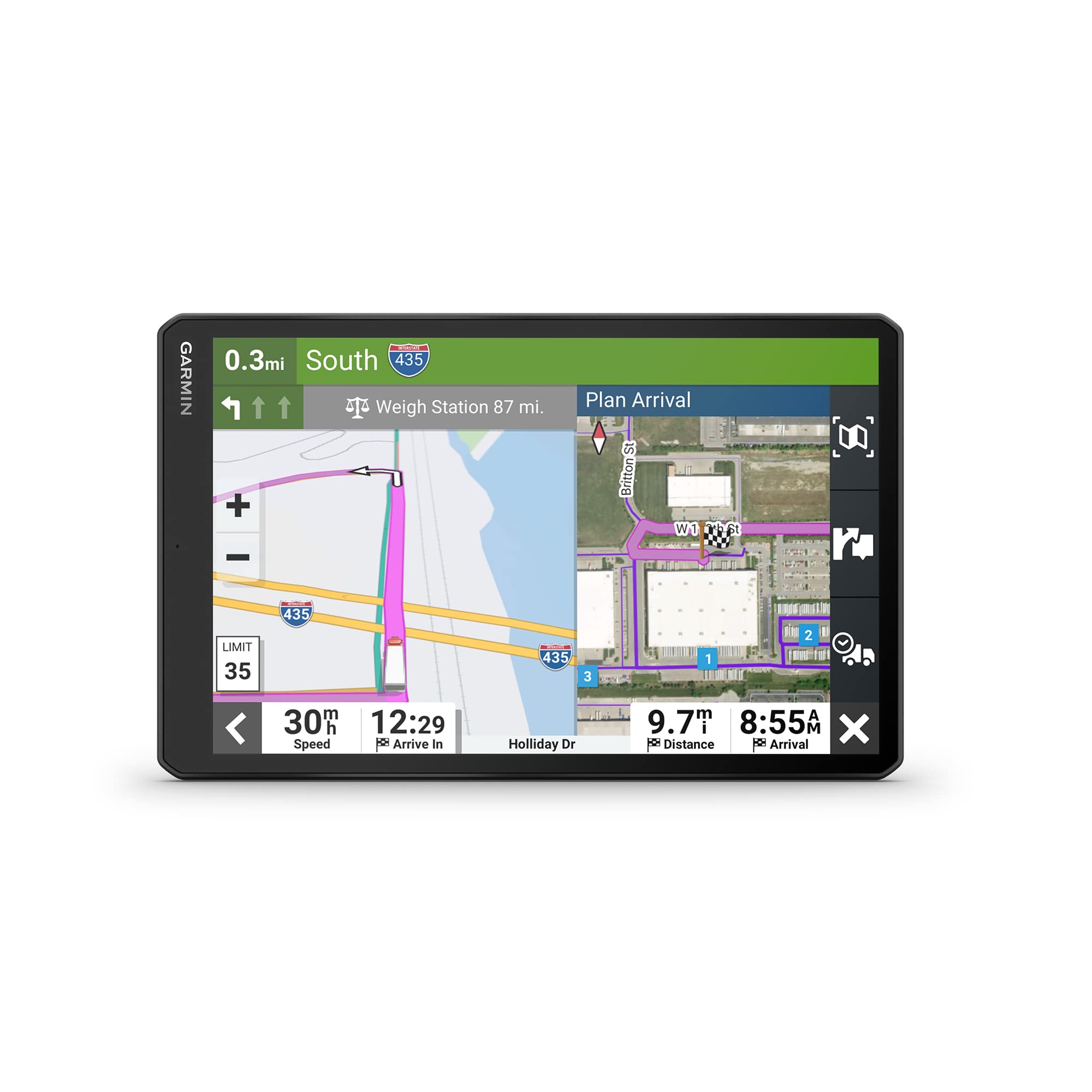 Garmin dēzl OTR1010 10" GPS Truck Navigator - Custom Routing, Birdseye Satellite View & Truck/Trailer Services