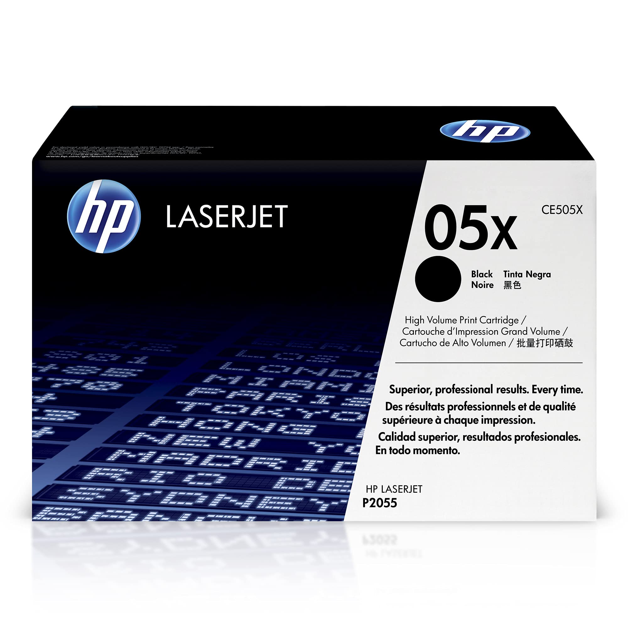 HP 05X Black High-yield Toner Cartridge | Works with HP LaserJet P2055 Series | CE505X