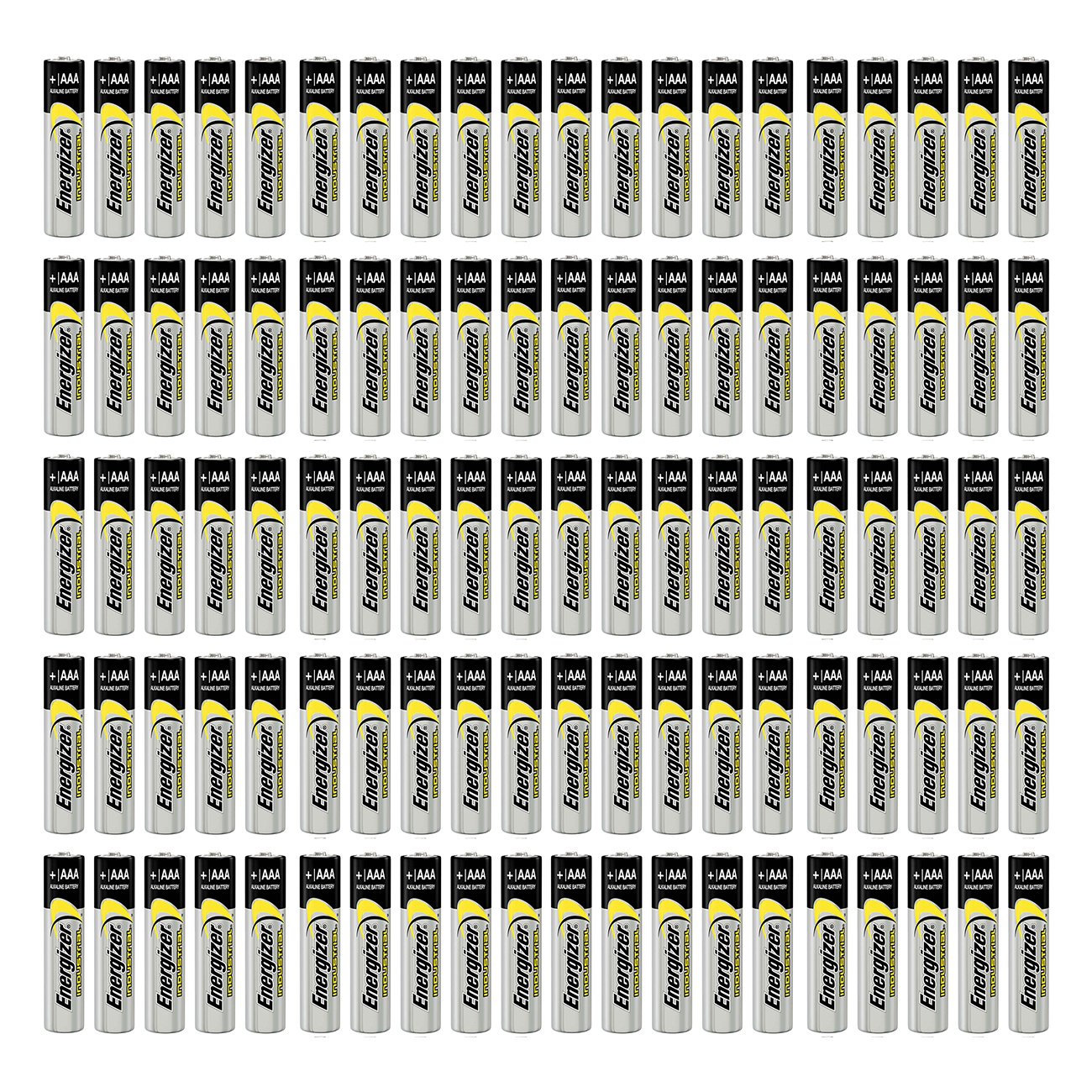 100 Count Energizer Industrial EN92 Alkaline AAA 1.5v Batteries LR03