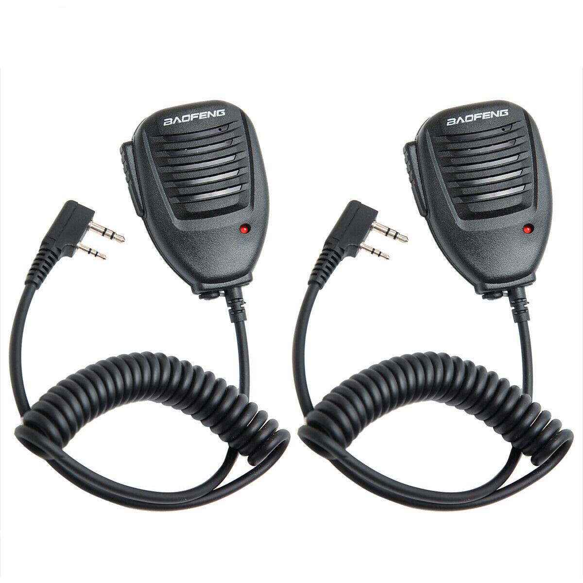 BAOFENG Microphone Police Walkie Talkie Mic Accessories Ham Radio Speaker Mic for Baofeng UV-5R Mini BF-F8HP Pro 5RM UV-32 DM-32 GM21 UV-5G Plus GM-15PRO GM-5RH K5PLUS AR-152 Quansheng UV-K5 8