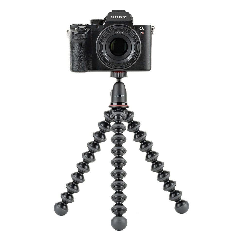 JOBY GorillaPod Compact Tripod Kit with Ballhead for Mirrorless Cameras up to 2.2 lbs. Black/Charcoal.