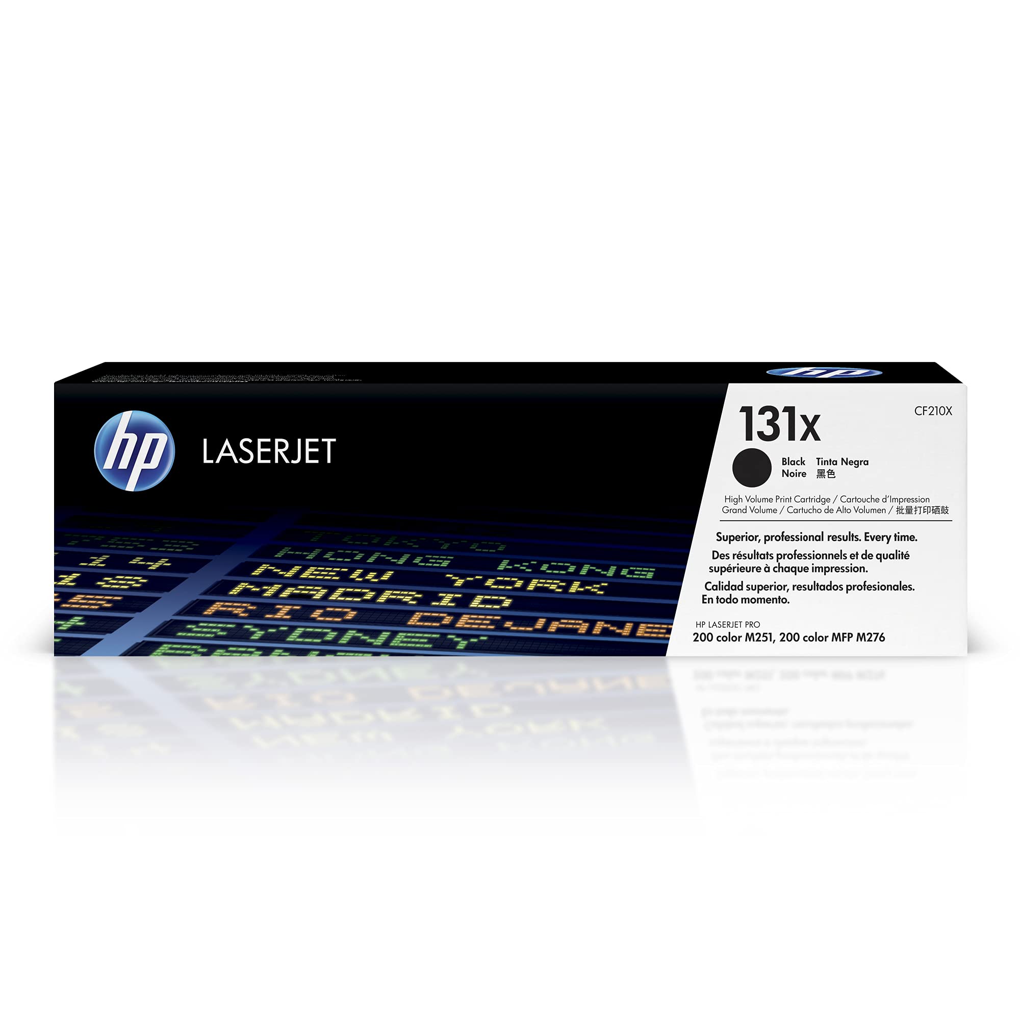 HP 131X Black High-yield Toner Cartridge | Works with HP LaserJet Pro 200 color M251 Series, HP LaserJet Pro 200 color MFP M276 Series | CF210X