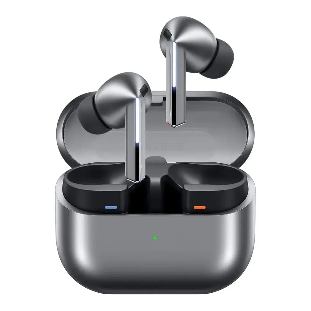 SAMSUNG Galaxy Buds 3 Pro AI True Wireless Bluetooth Earbuds, Noise Cancelling, Sound Optimization, Real-Time Interpreter, Redesigned Comfort Fit Latin American Version (Silver) (Renewed)