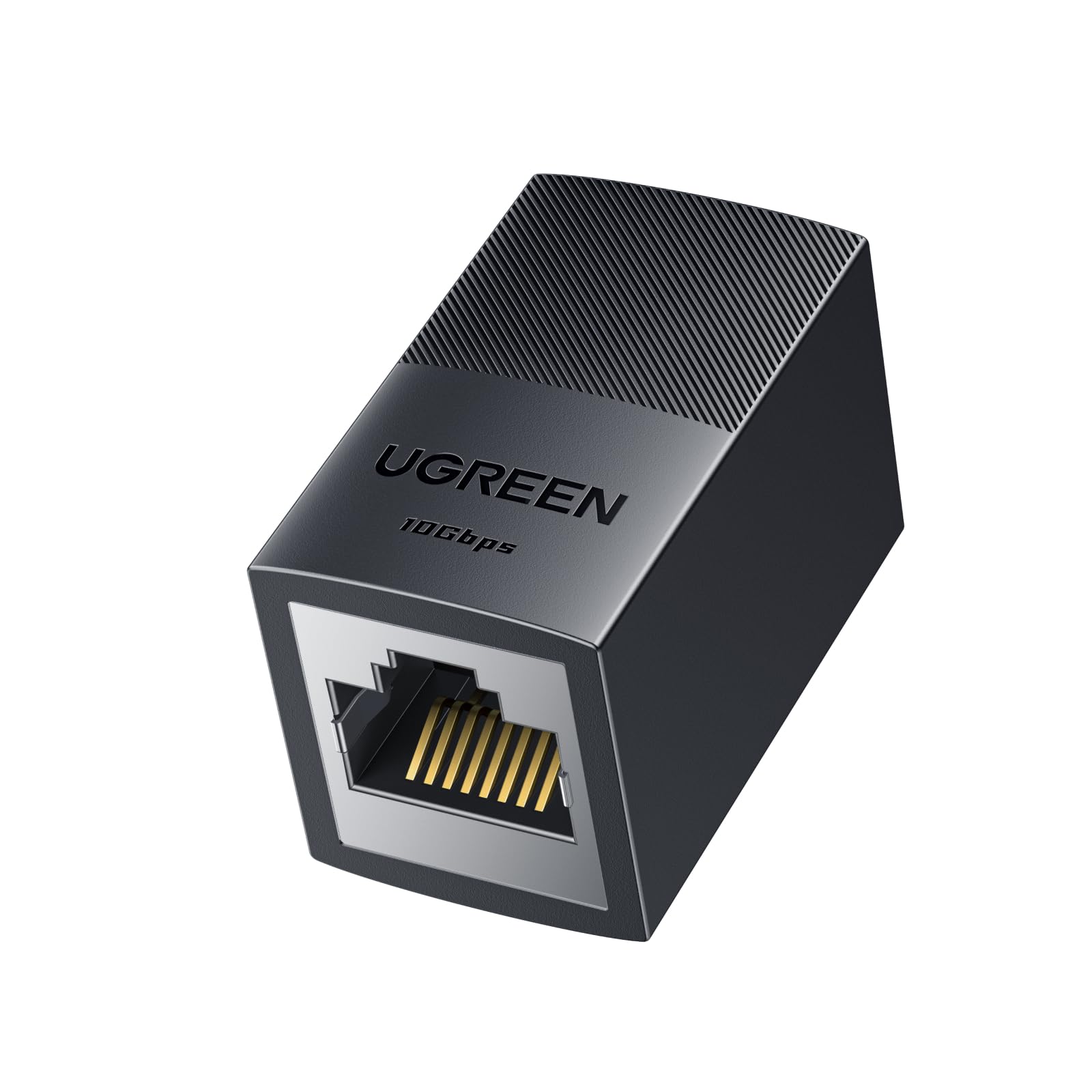 UGREEN Ethernet Extender 10Gbps,2 Pack Ethernet Coupler with PoE Support, 328ft Long Distance Extend, Compatible with Cat8 Cat7 Cat6 Cat5 Cable, Black