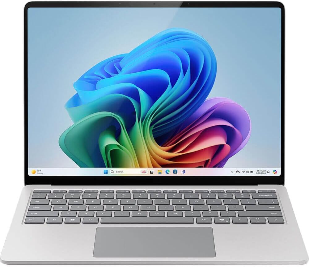 Microsoft 2024 Surface Laptop 7th Edition, Copilot+ PC, 13.8in Snapdragon X-Plus 16GB RAM 256GB SSD Win 11H Platinum (Renewed)